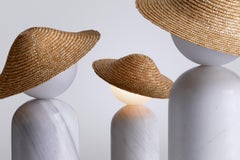 Tischleuchte Théros 0.1 L von Aristotelis Barakos, aus weißem Marmor