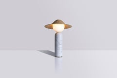 Table Lamp Théros 0.3 by Aristotelis Barakos, Made Out of White Marble