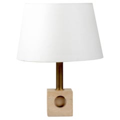 Table Lamp, Travertine, Attr. Fratelli Mannelli, Italy 1960/70s