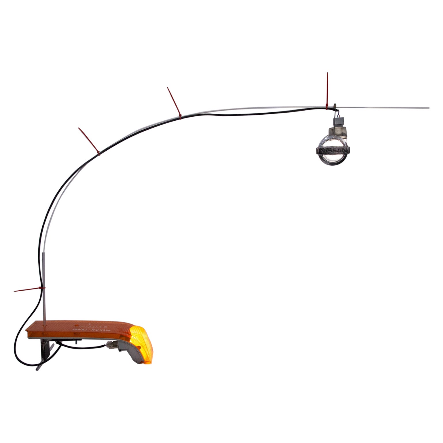 Lampe de table Upcycled Second Hand Vehicles Contemporary Trade Logos by A. Arola en vente