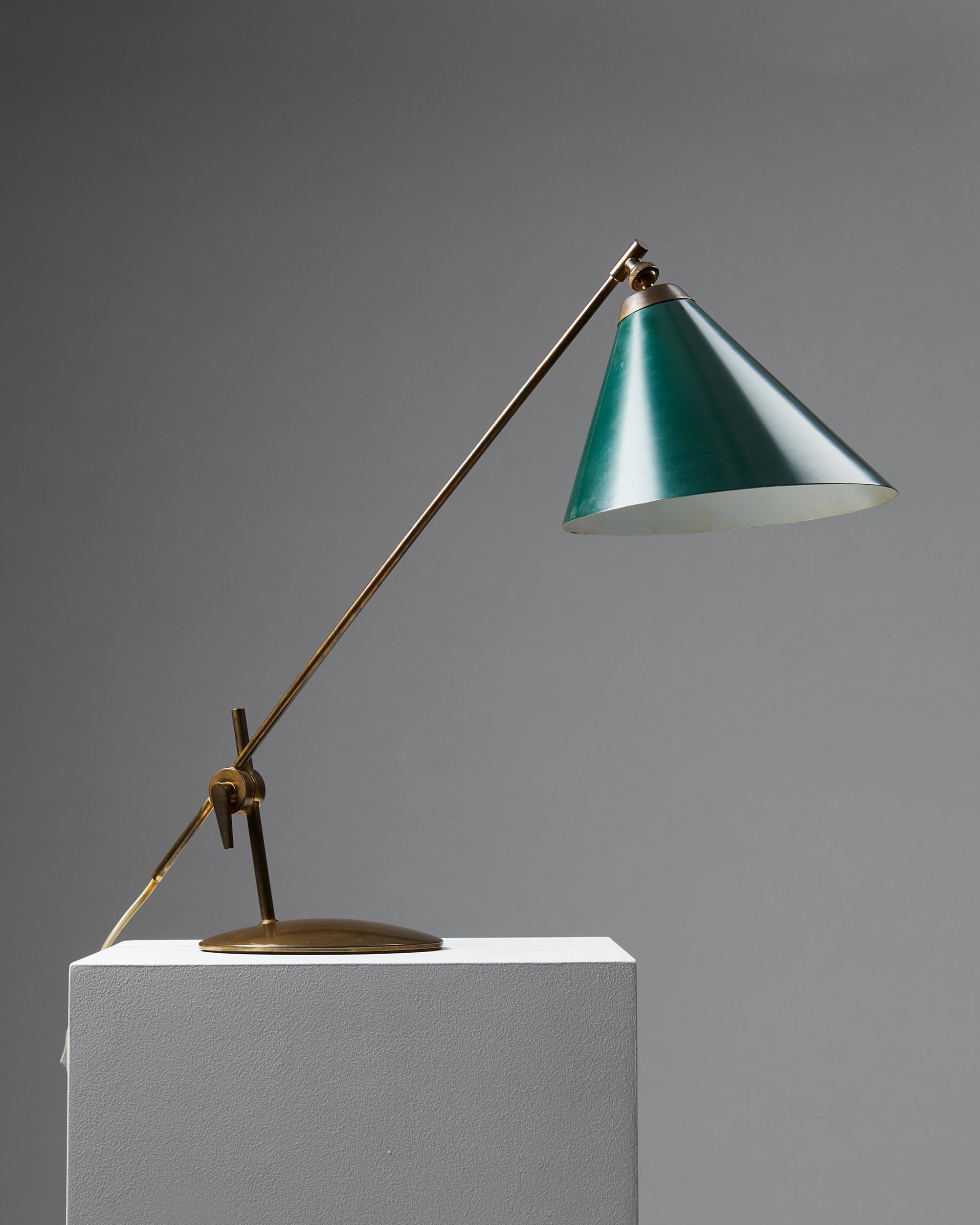 Mid-Century Modern Table Lamp ’Valentiner’ Designed by Poul Dinesen, Denmark, 1960s