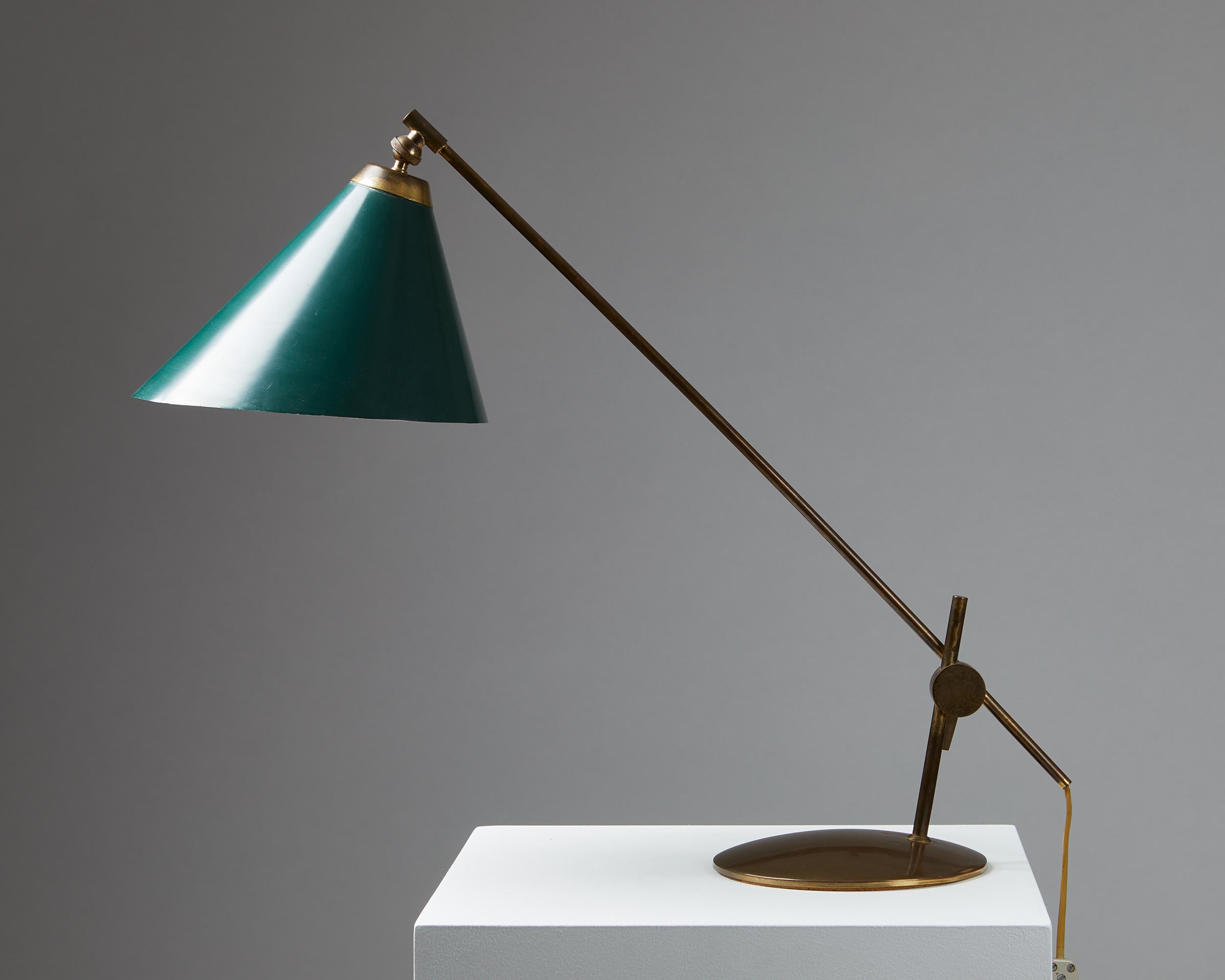 Table Lamp ’Valentiner’ Designed by Poul Dinesen, Denmark, 1960s In Good Condition In Stockholm, SE