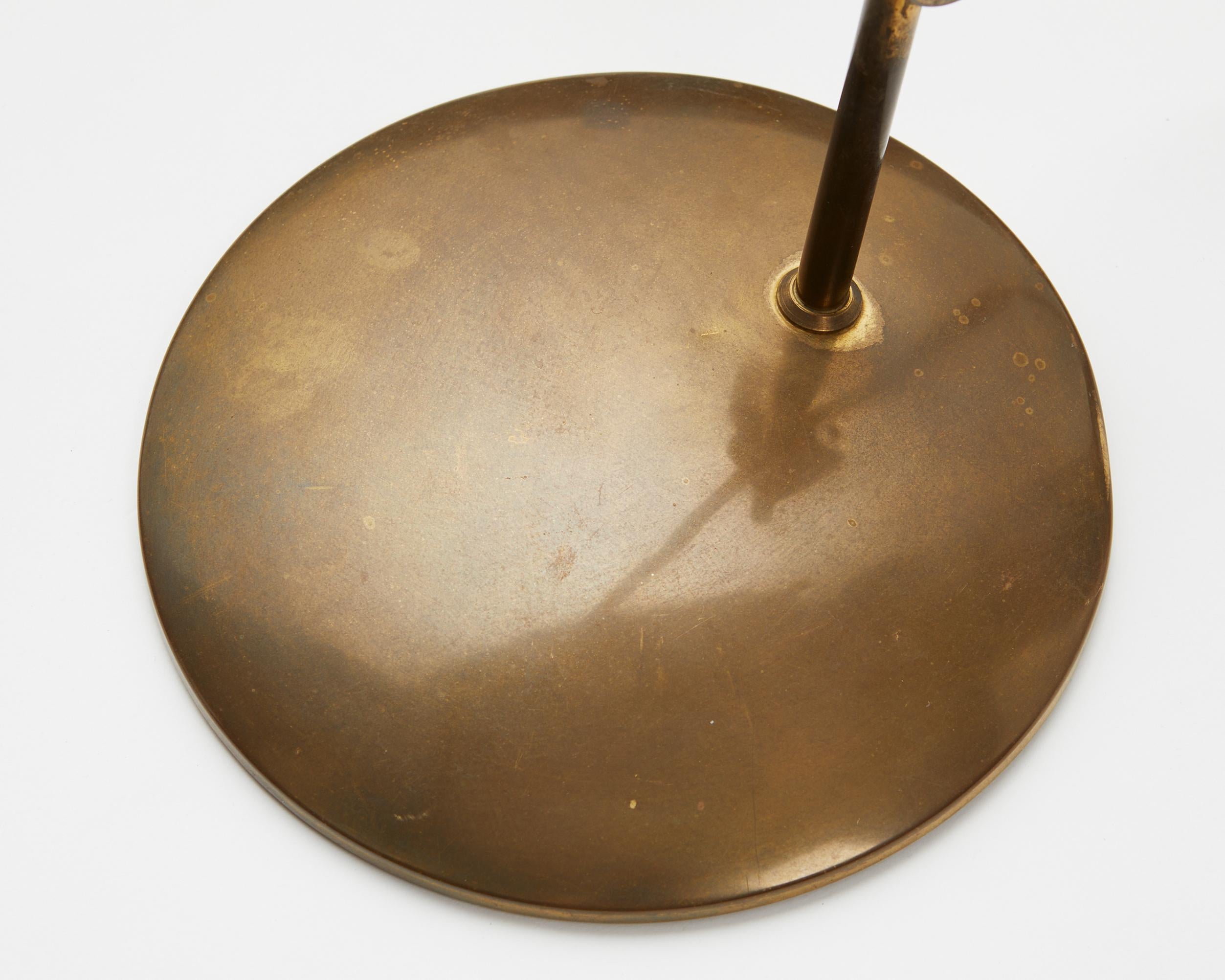 Brass Table Lamp ’Valentiner’ Designed by Poul Dinesen, Denmark, 1960s