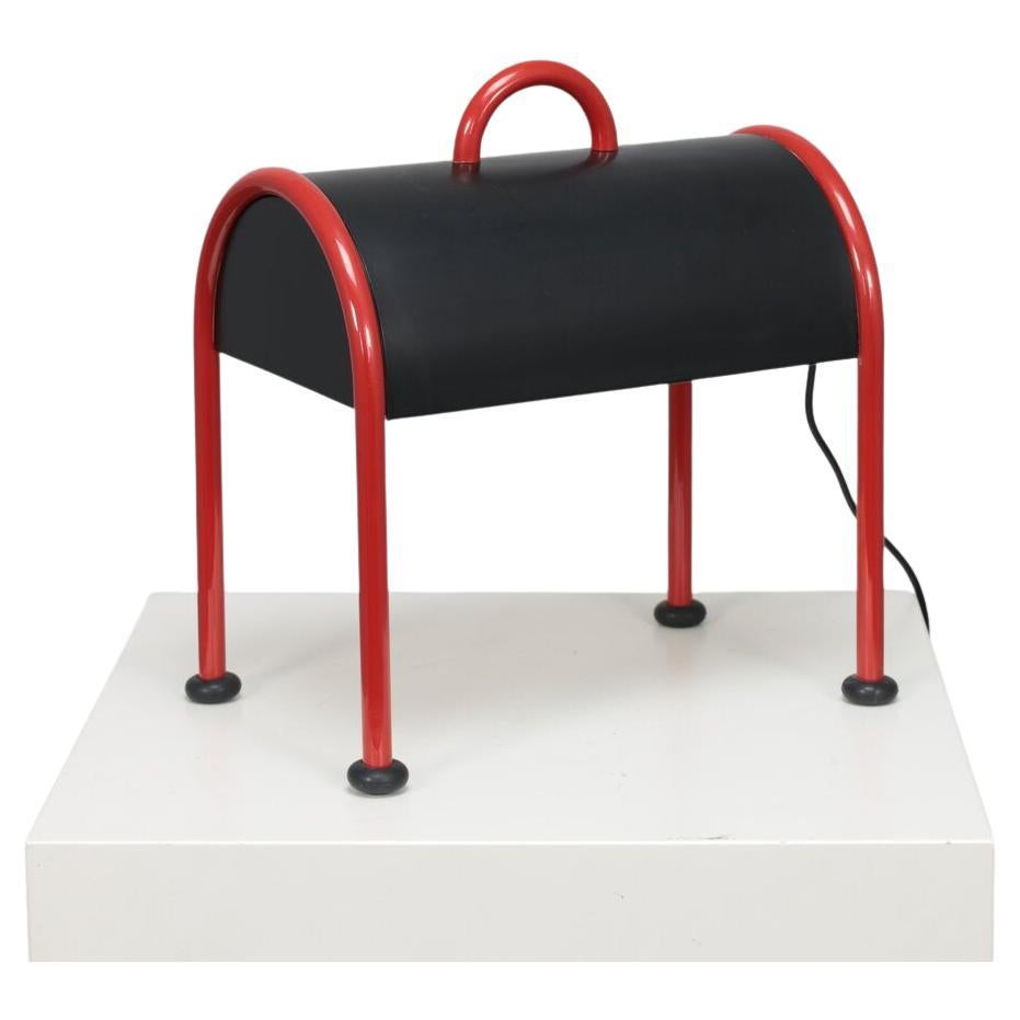 Lámpara de mesa "Valigia" de Ettore Sottsass para Stilnovo, Italia, 1977