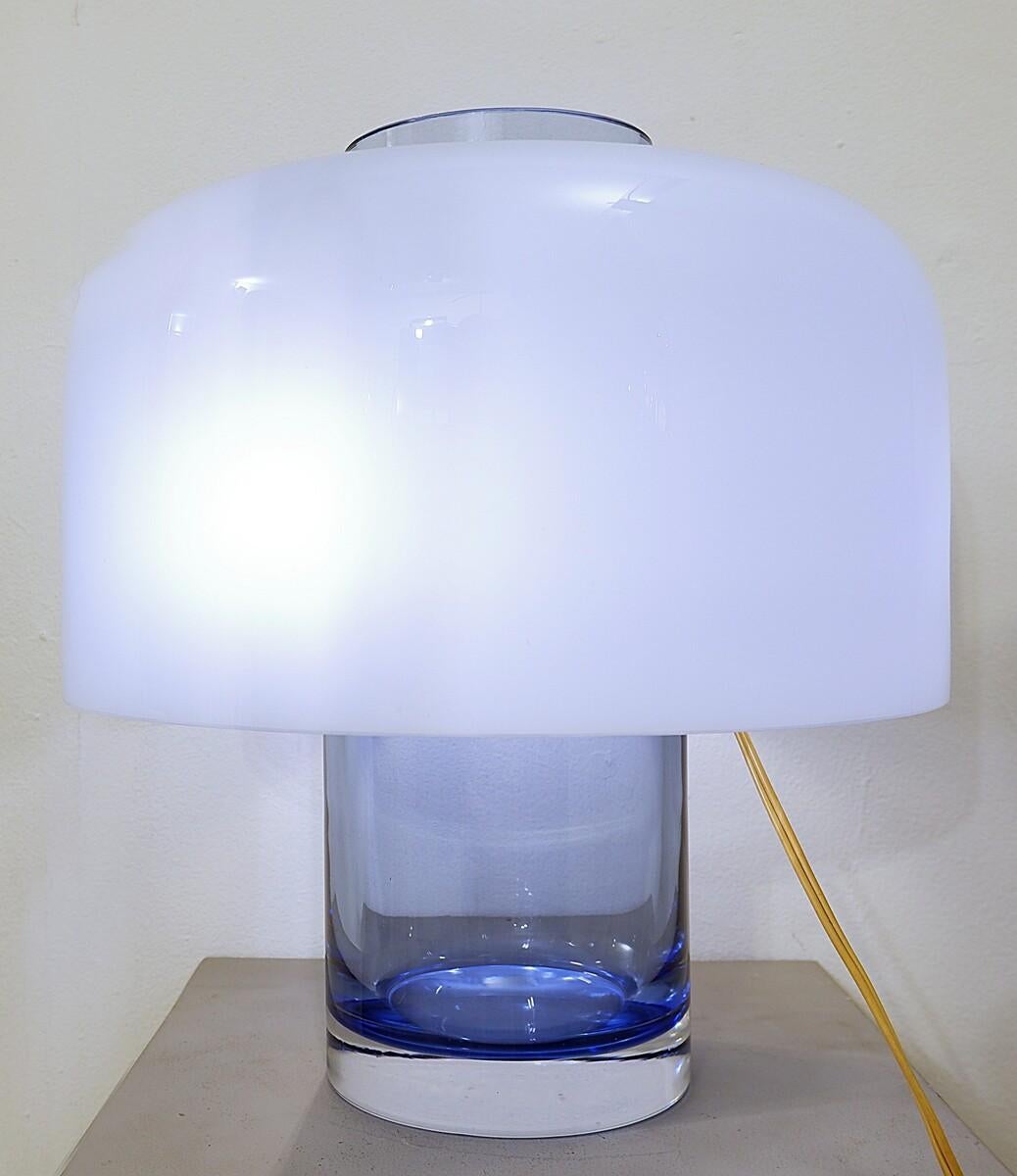 Mid-20th Century Table Lamp/Vase in Murano Glass Model LT 226 by Carlo Nason for Mazzega, Italy For Sale