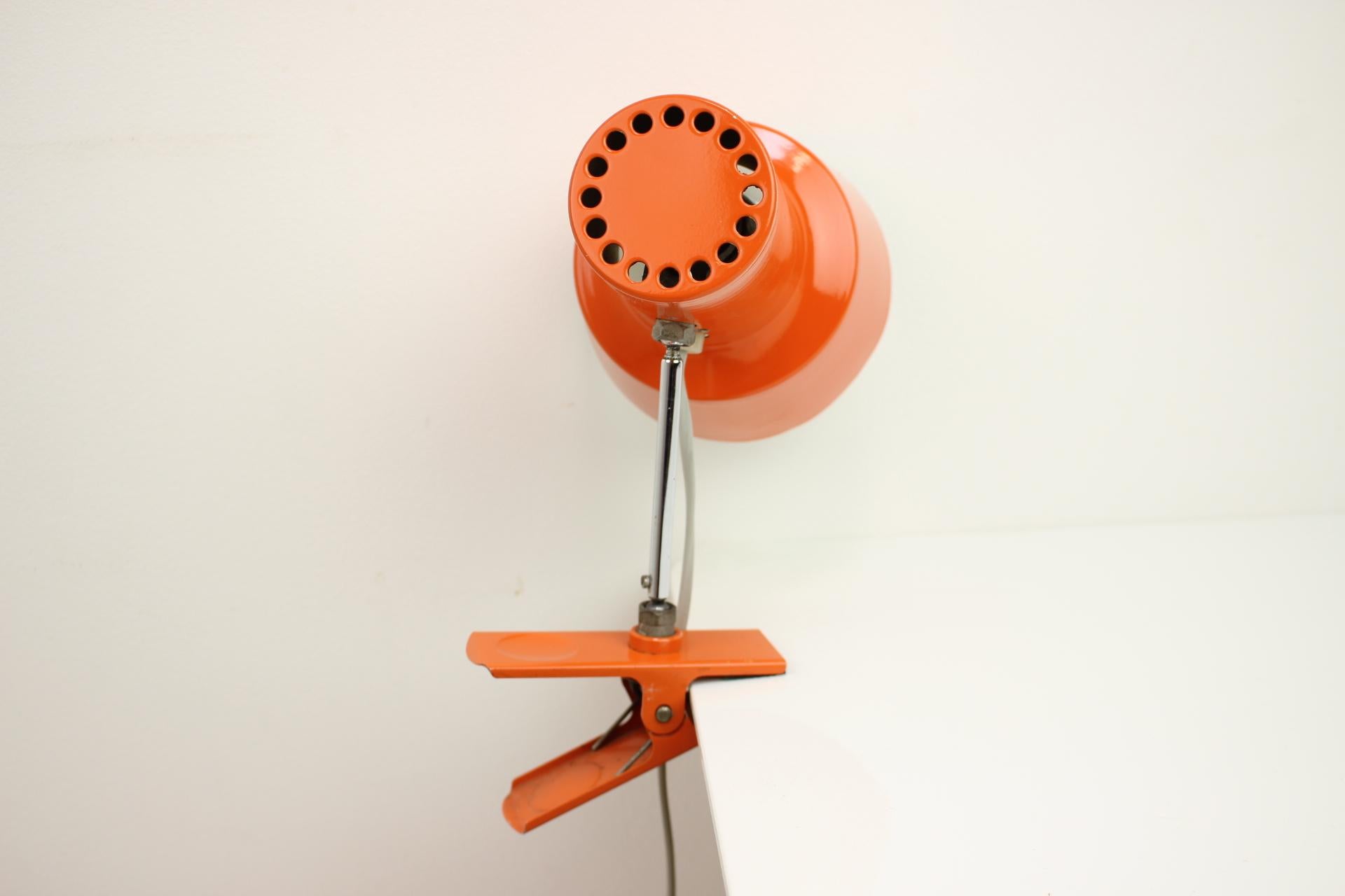 Table Lamp with a Clip Designed by Hurka for Napako, 1960's, Czechoslovakia For Sale 2