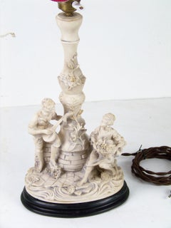 Table Lamp with a Gallant Scene