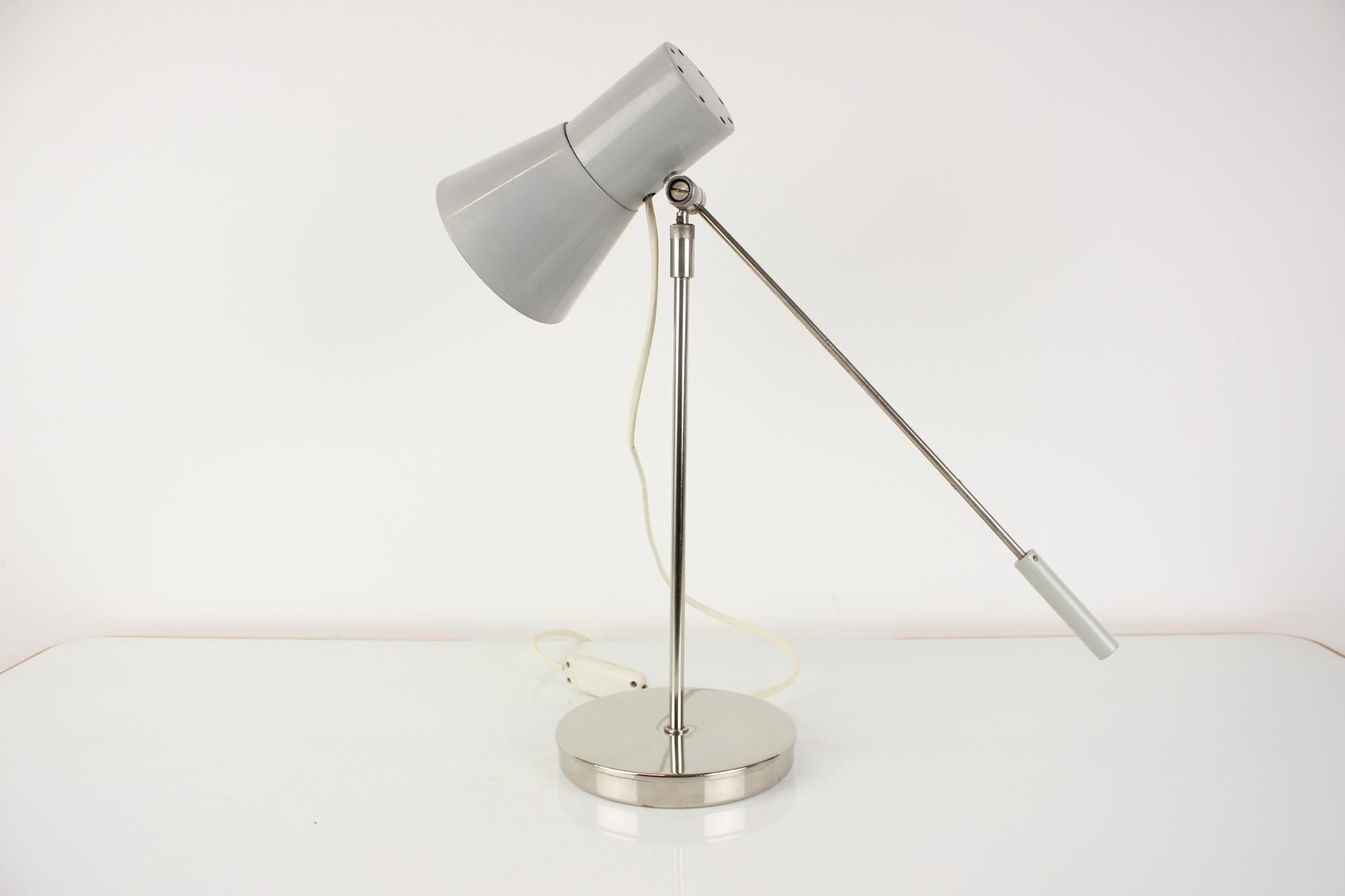 Table Lamp with Adjustable Height 1960s, Czechoslovakia In Good Condition For Sale In Praha, CZ