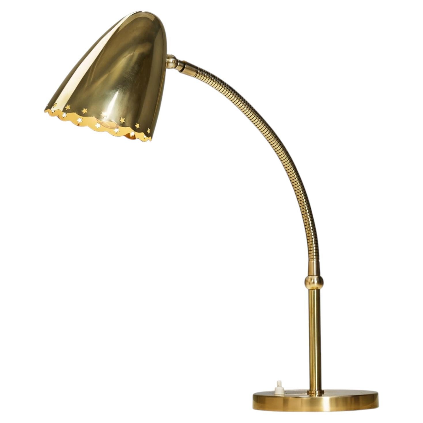 Table Lamp with Adjustable Screen, Scandinavia First Half of the 20th Century For Sale