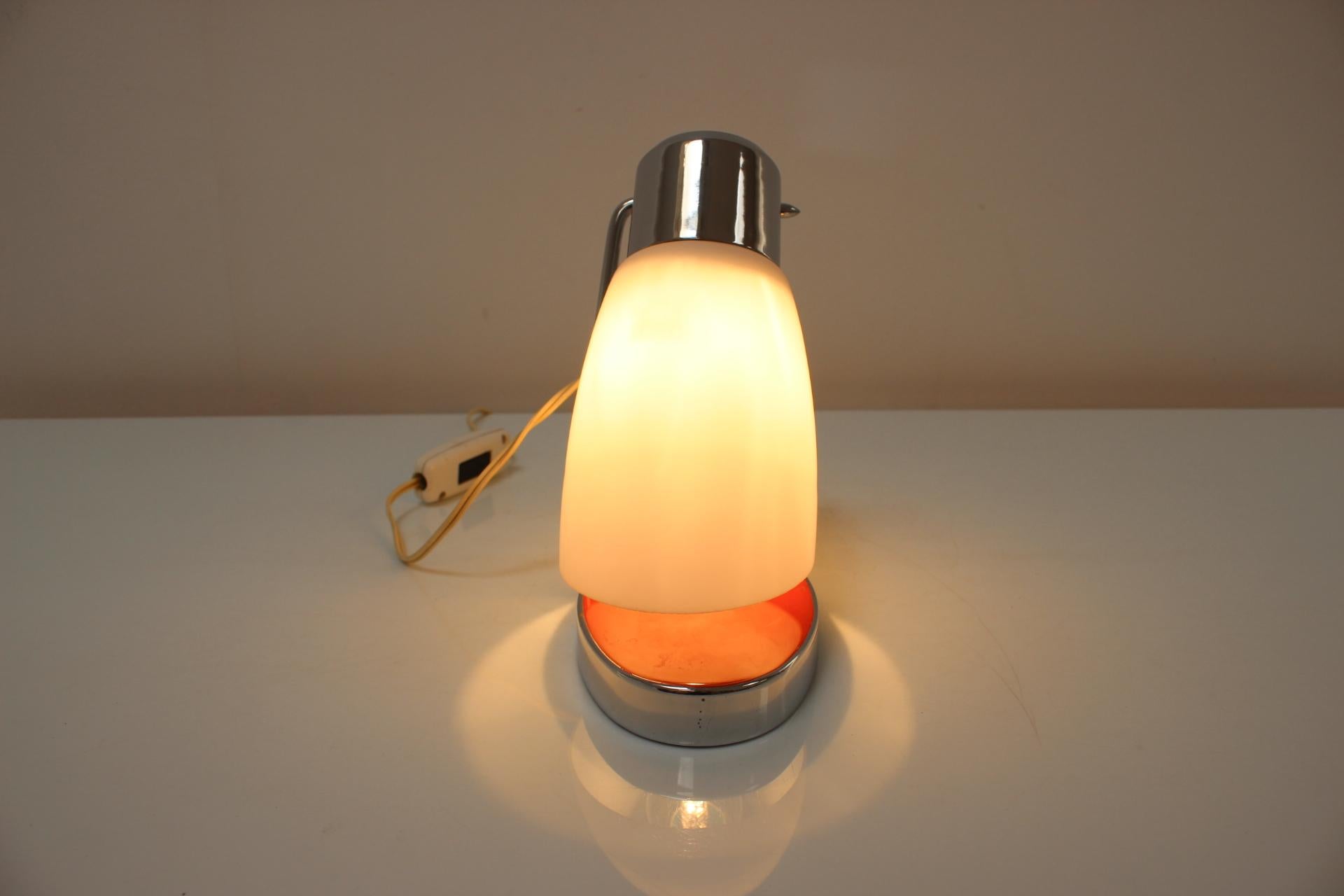 Table Lamp with Adjustable Shade by Drupol, 1950s For Sale 1