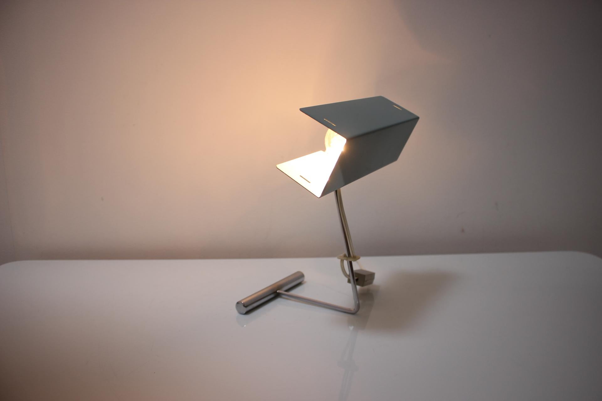 Table Lamp with Adjustable Shade by Drupol, 1960s For Sale 7