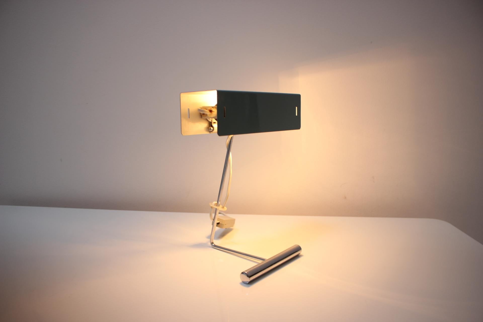 Table Lamp with Adjustable Shade by Drupol, 1960s For Sale 8