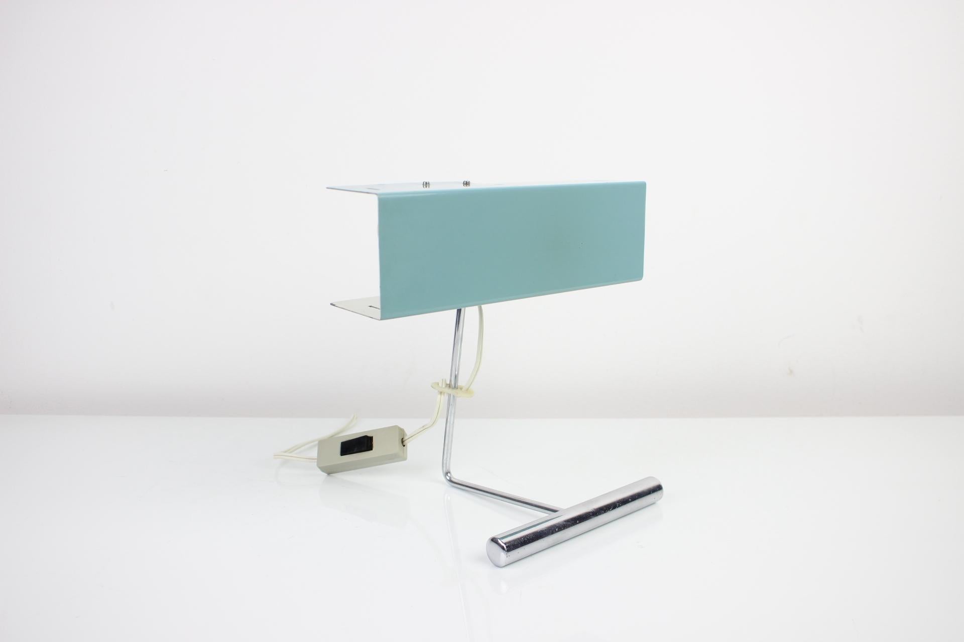 Chrome Table Lamp with Adjustable Shade by Drupol, 1960s For Sale