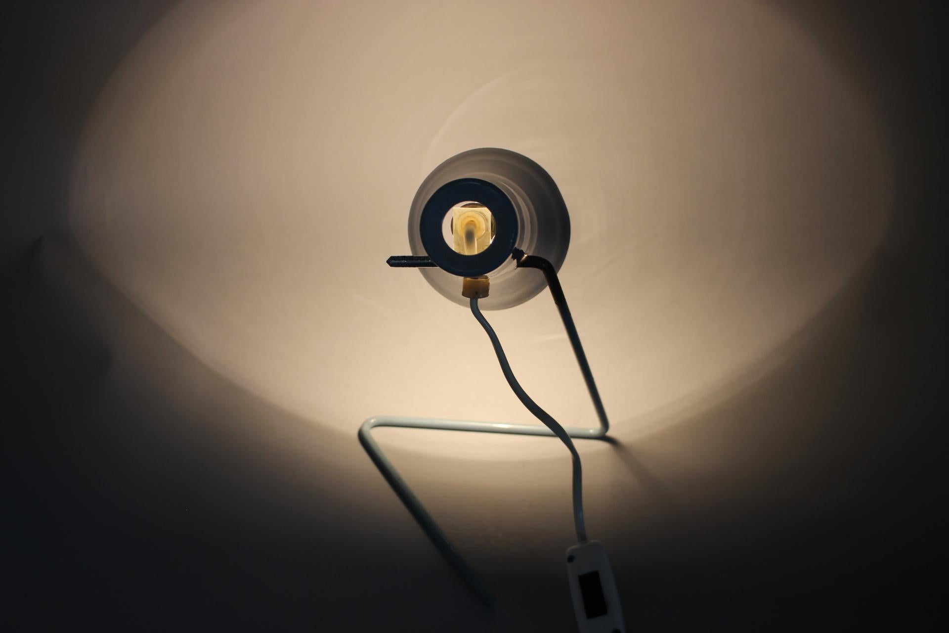 Verstellbare Tischlampe mit verstellbarem Schirm von Hurka für Drupol, 1960er Jahre im Angebot 3