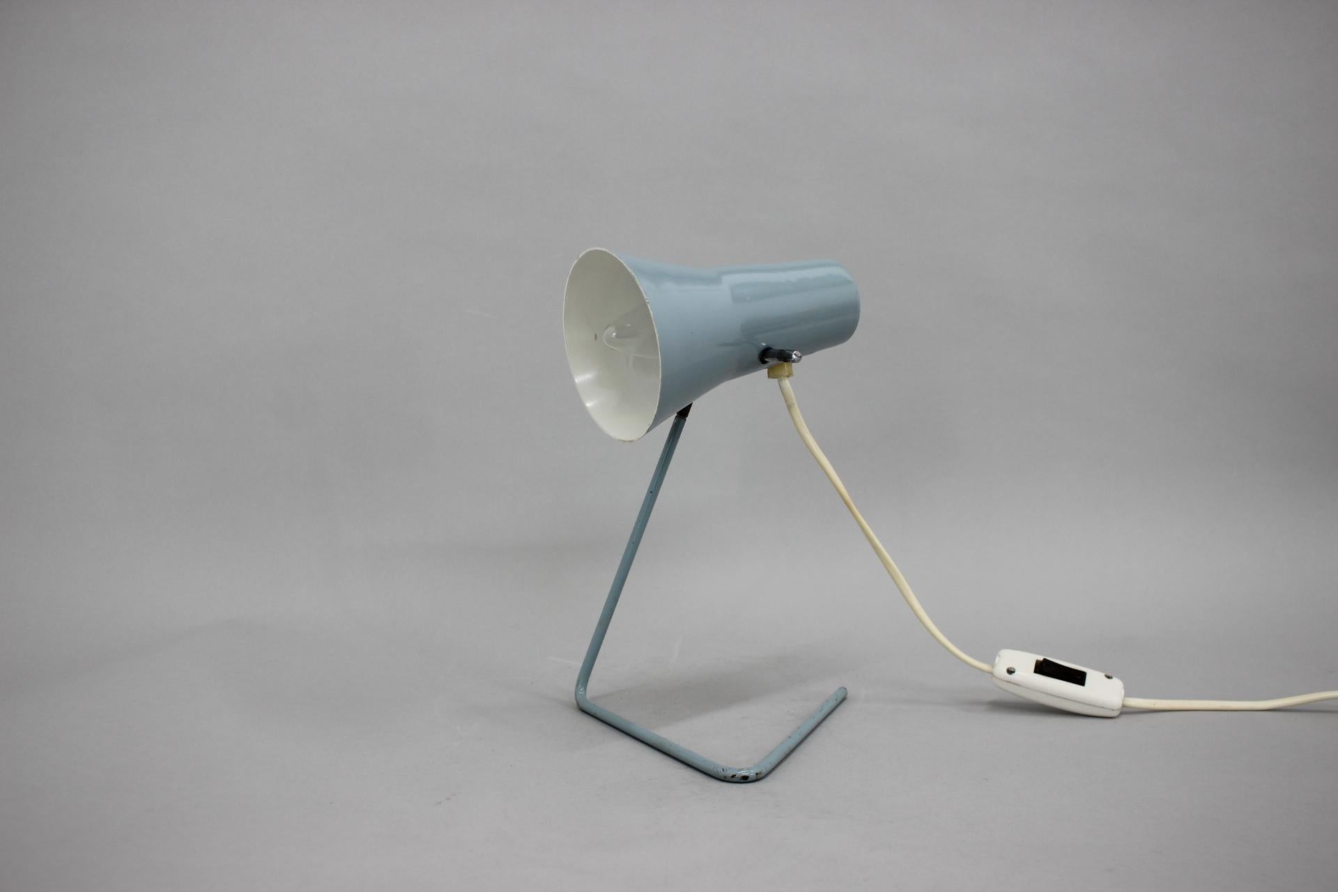 Czech Table Lamp with Adjustable Shade by Hurka for Drupol, 1960s For Sale