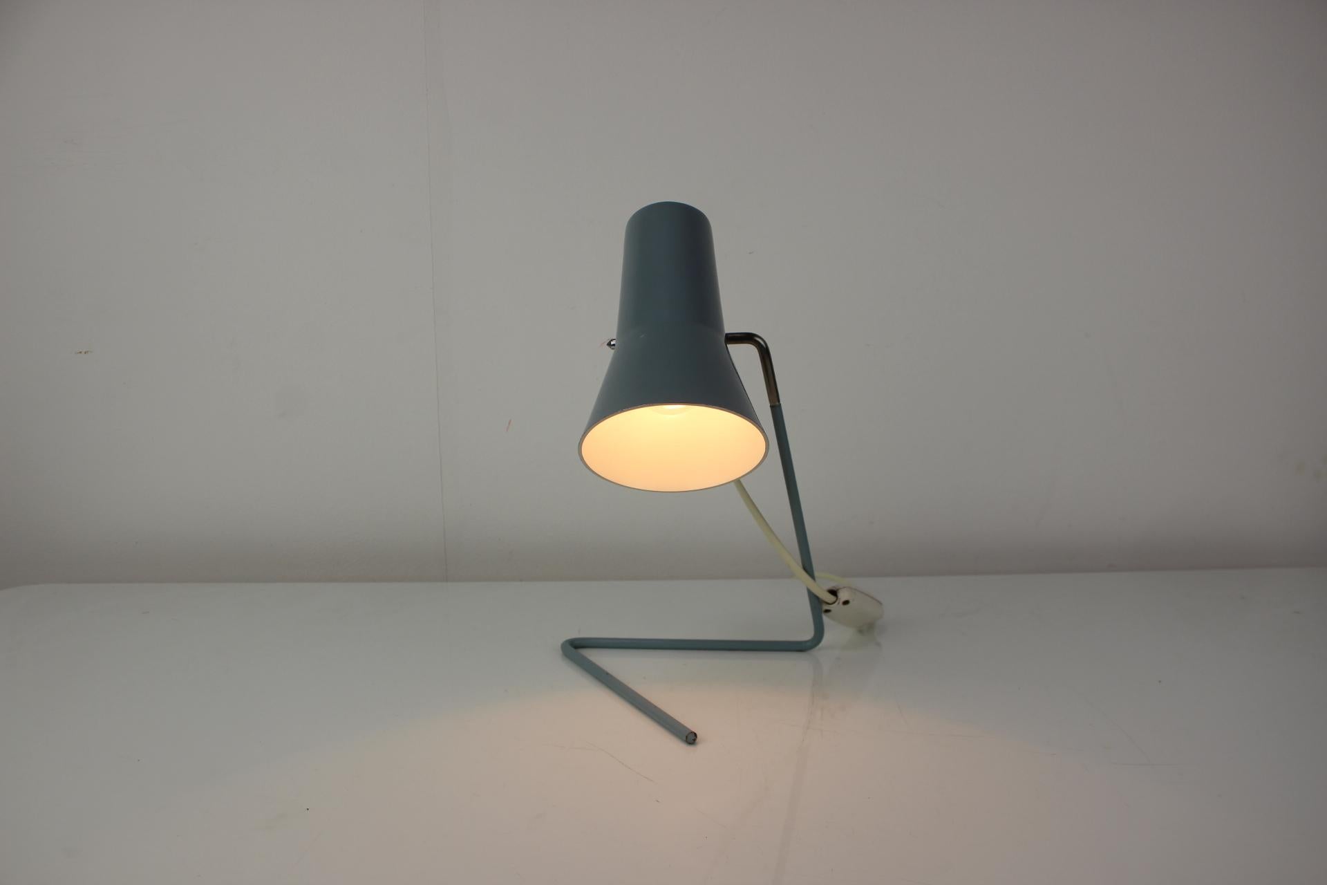 Czech Table Lamp with Adjustable Shade by Hurka for Drupol, 1960s For Sale