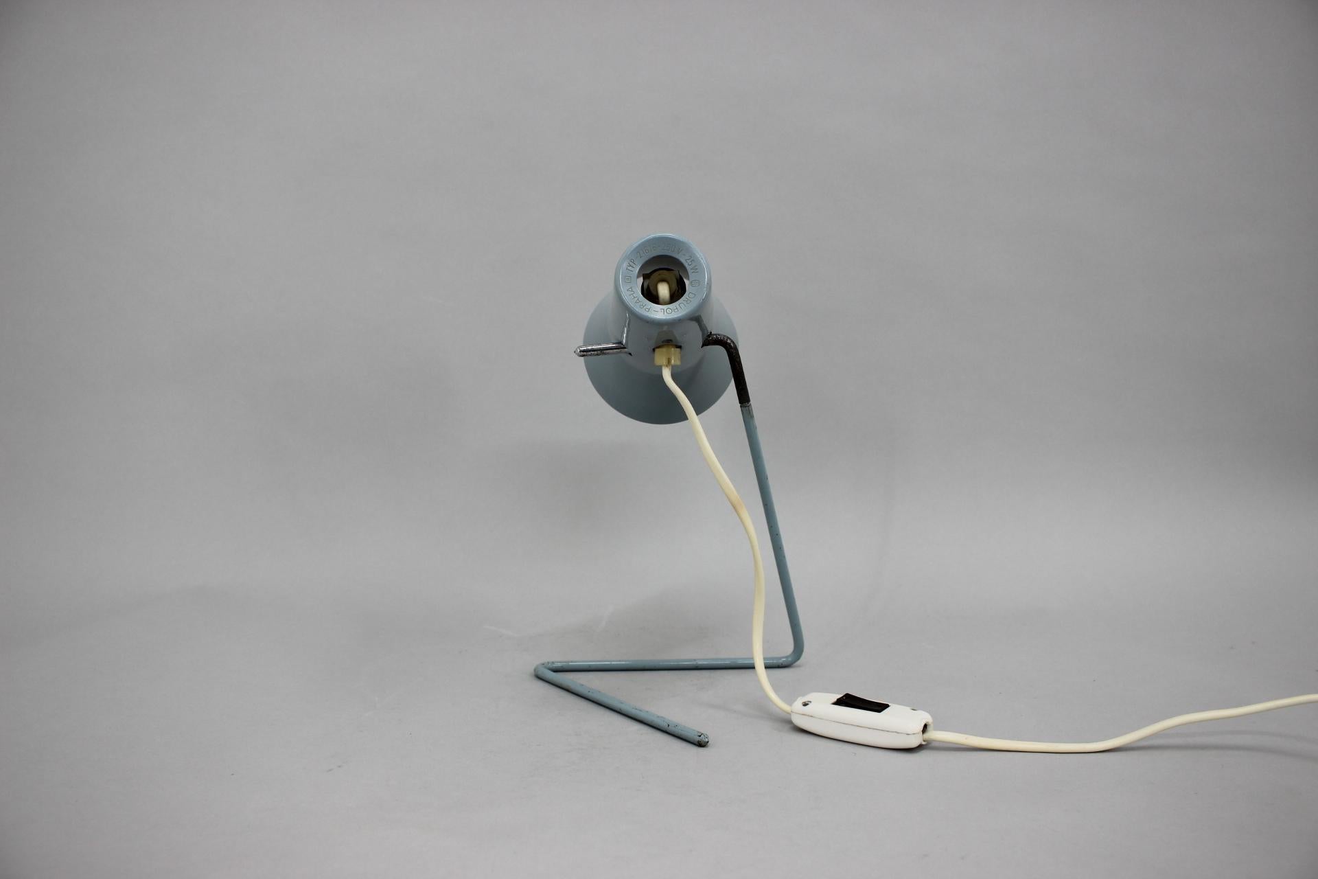 Mid-20th Century Table Lamp with Adjustable Shade by Hurka for Drupol, 1960s For Sale
