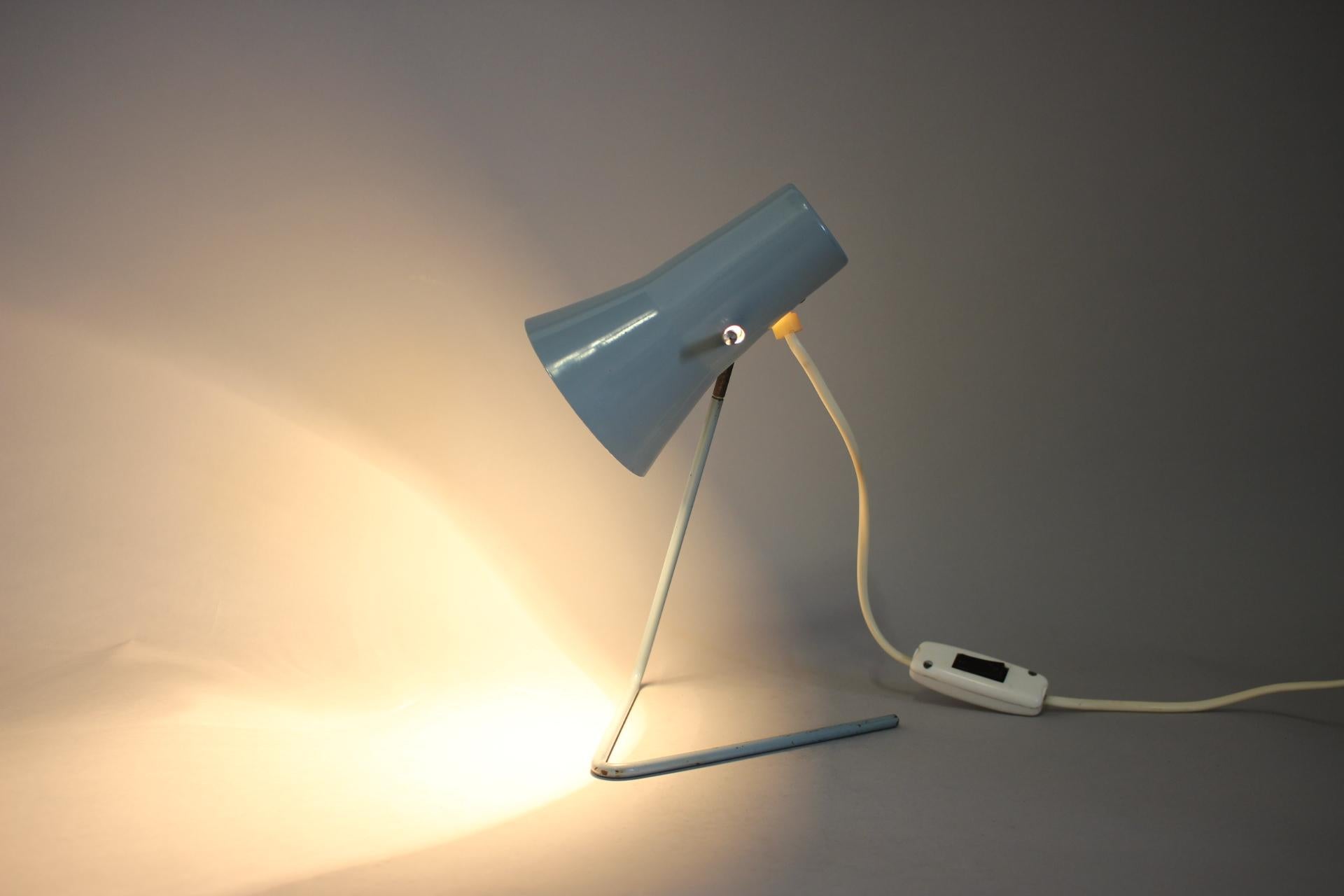 Table Lamp with Adjustable Shade by Hurka for Drupol, 1960s For Sale 1