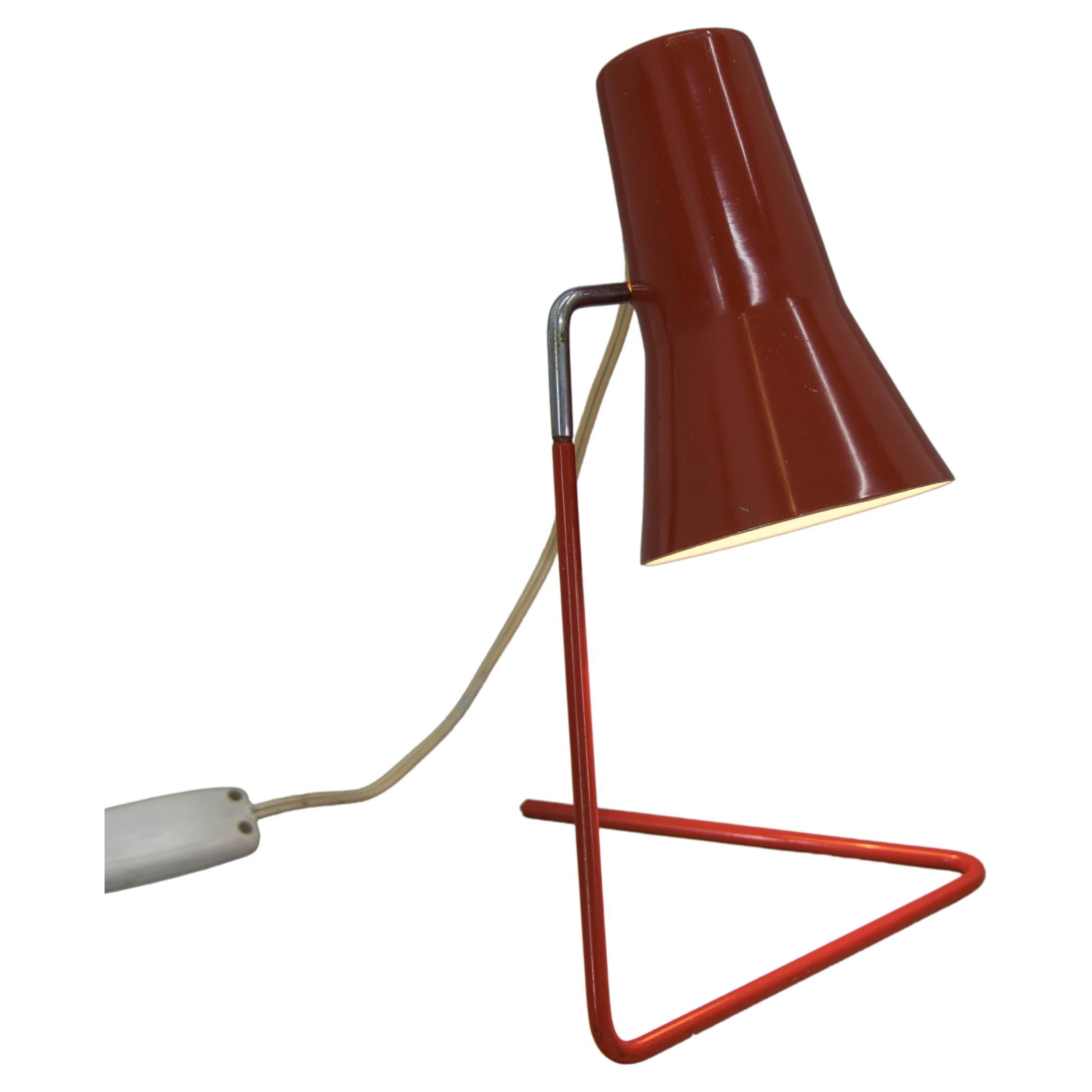 Table Lamp with Adjustable Shade by Hurka for DRUPOL, 1960s For Sale