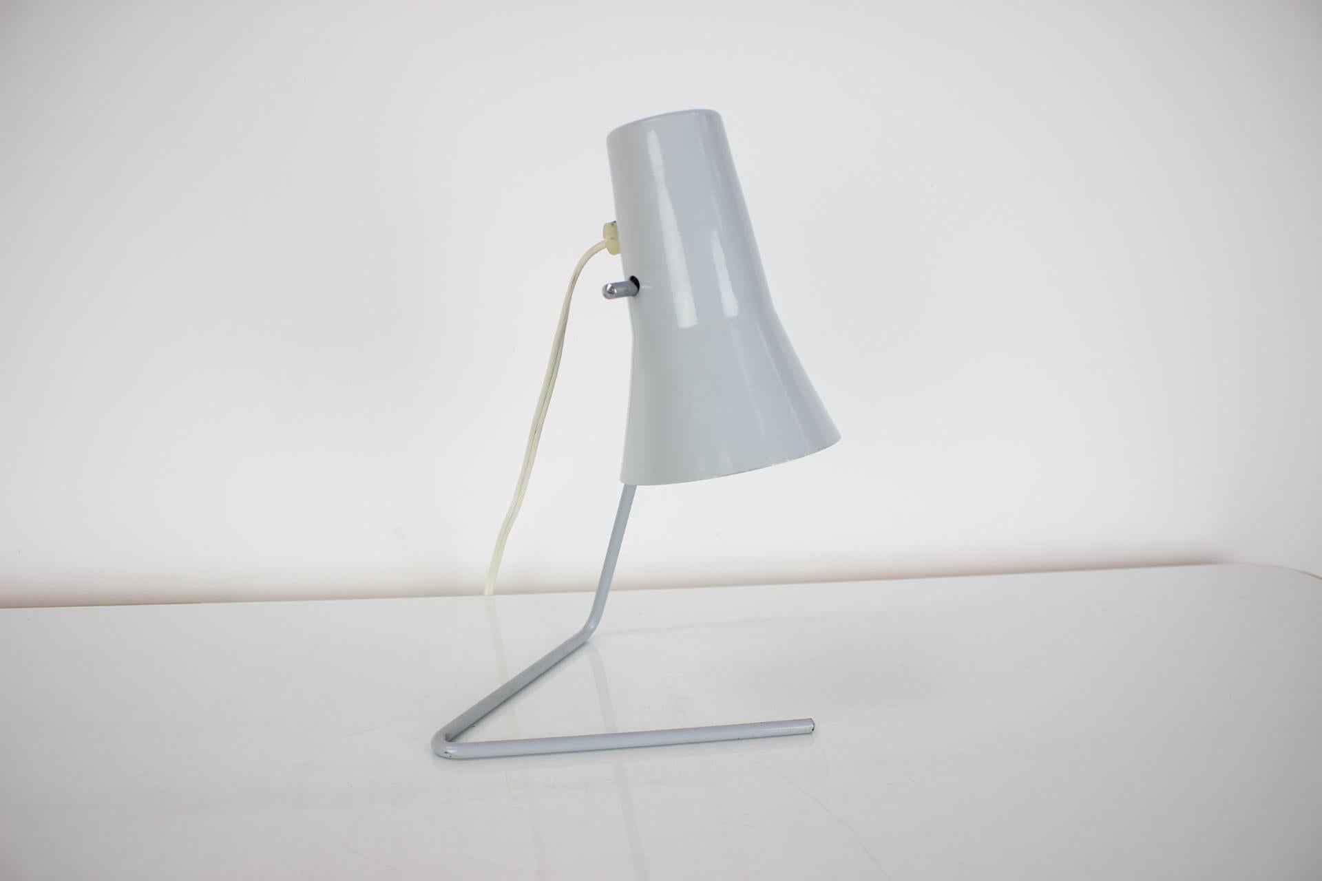 Mid-Century Modern Table Lamp with Adjustable Shade by Hurka for Drupol Praha, 1960s For Sale