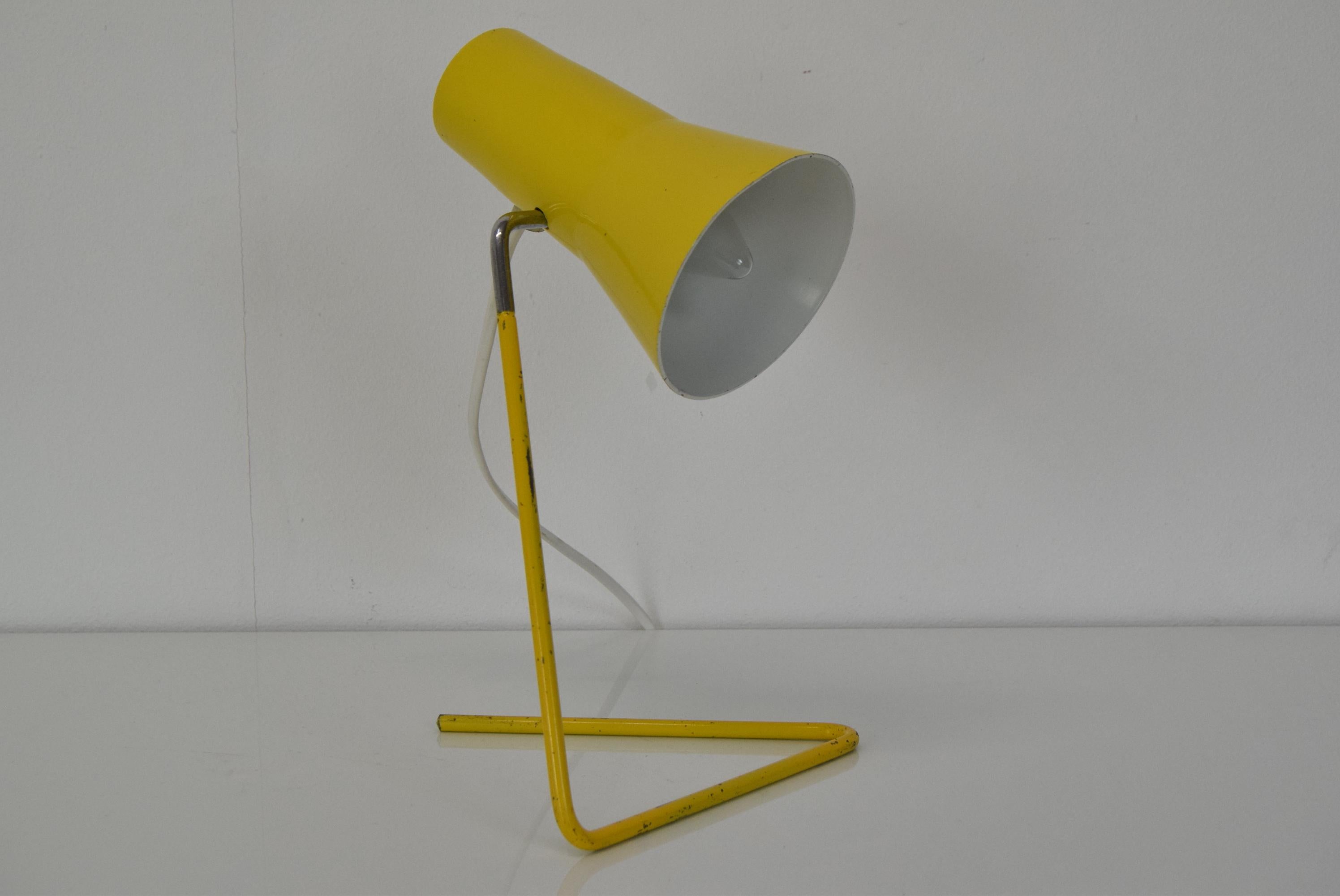 Mid-20th Century Table Lamp with Adjustable Shade by Josef Hurka for Drupol, 1960's