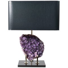 Vintage Table Lamp with Amethyst