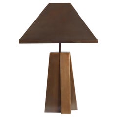 Table Lamp with Antique Brass Shade