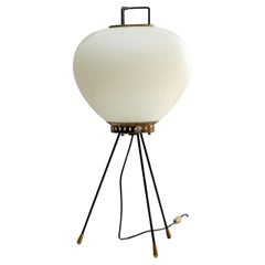 Tischlampe aus Messing und Glas von Stilnovo, Italien, 1960er Jahre