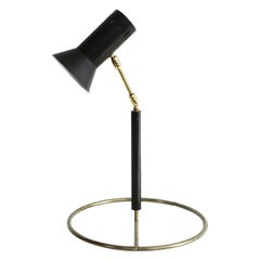 Table Lamp with Brass Base, 1960s