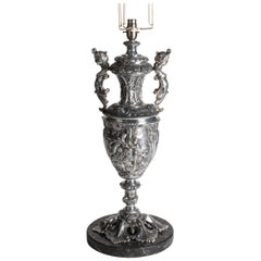 Antique Table Lamp with Classical Motifs
