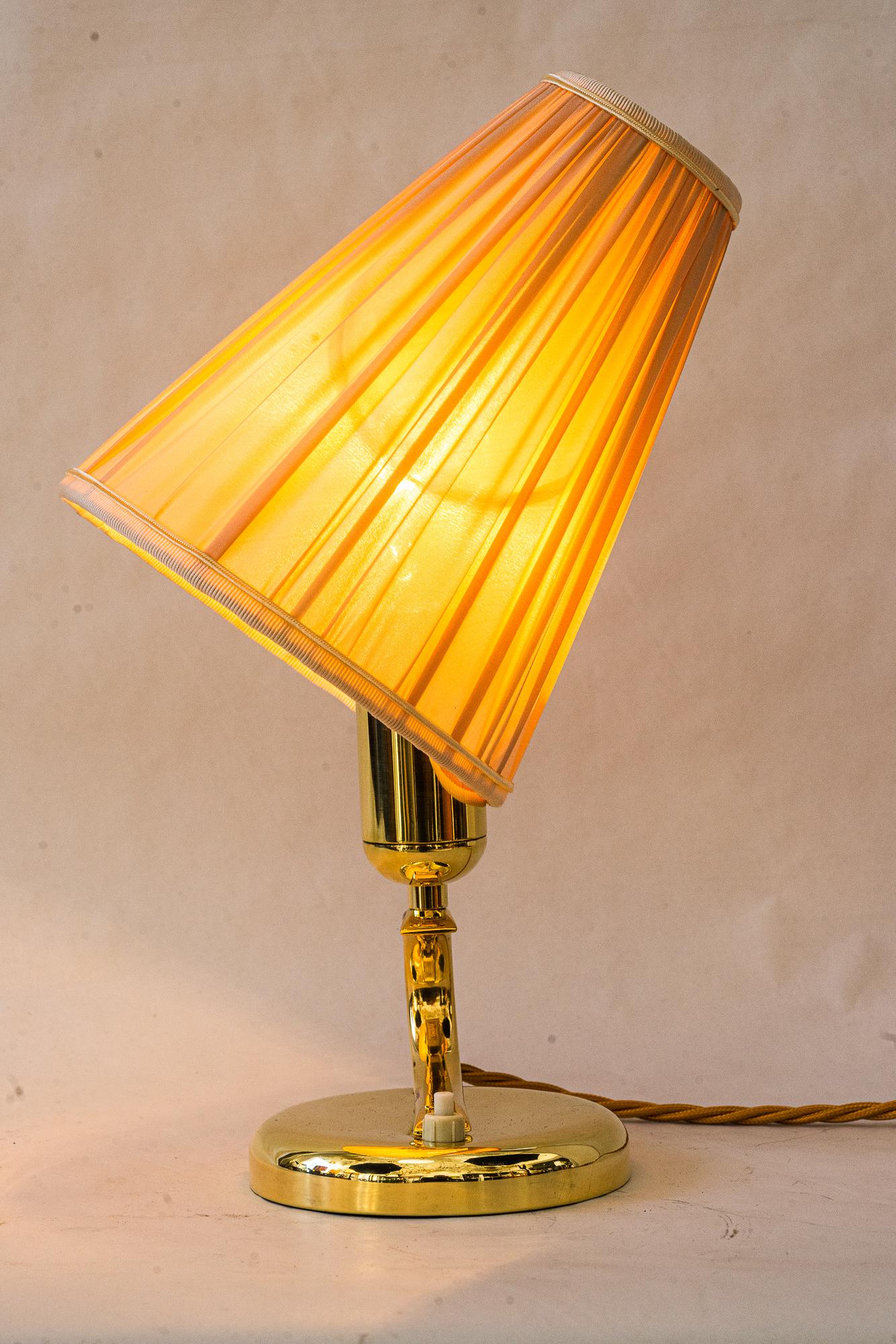 Table lamp with fabric shade vienna around 1960s For Sale 2