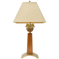 Table Lamp with Figural Horse Heads