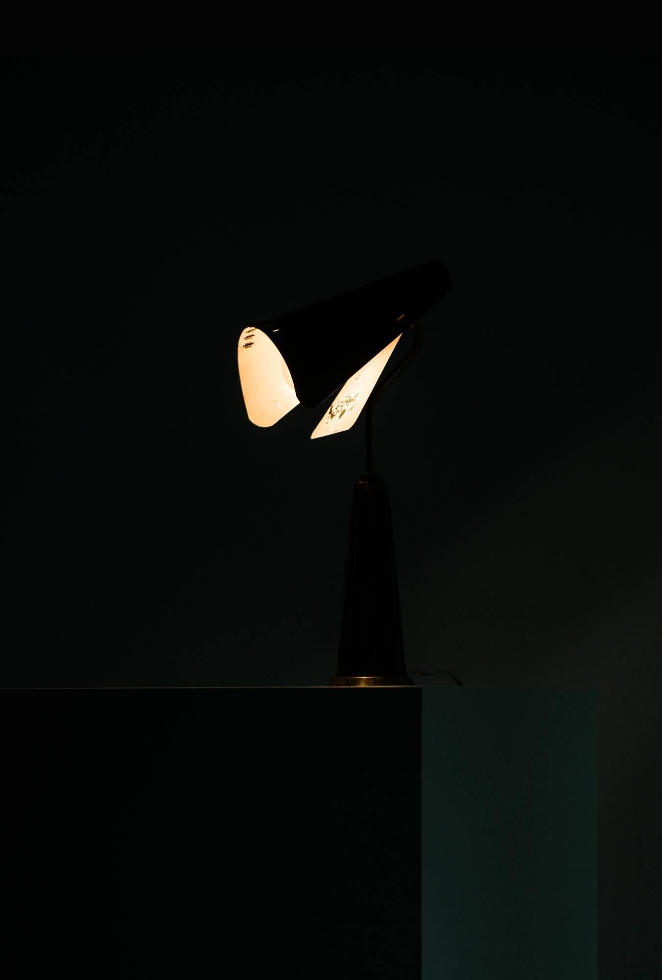 Mid-20th Century Table Lamp with Flexible Shade Produced in Sweden For Sale