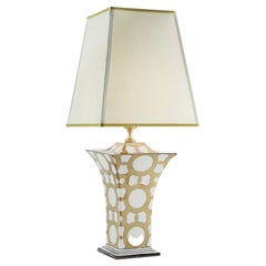Collection Palazzo Vecchio - Lampe de bureau avec décorations en or et en platine 