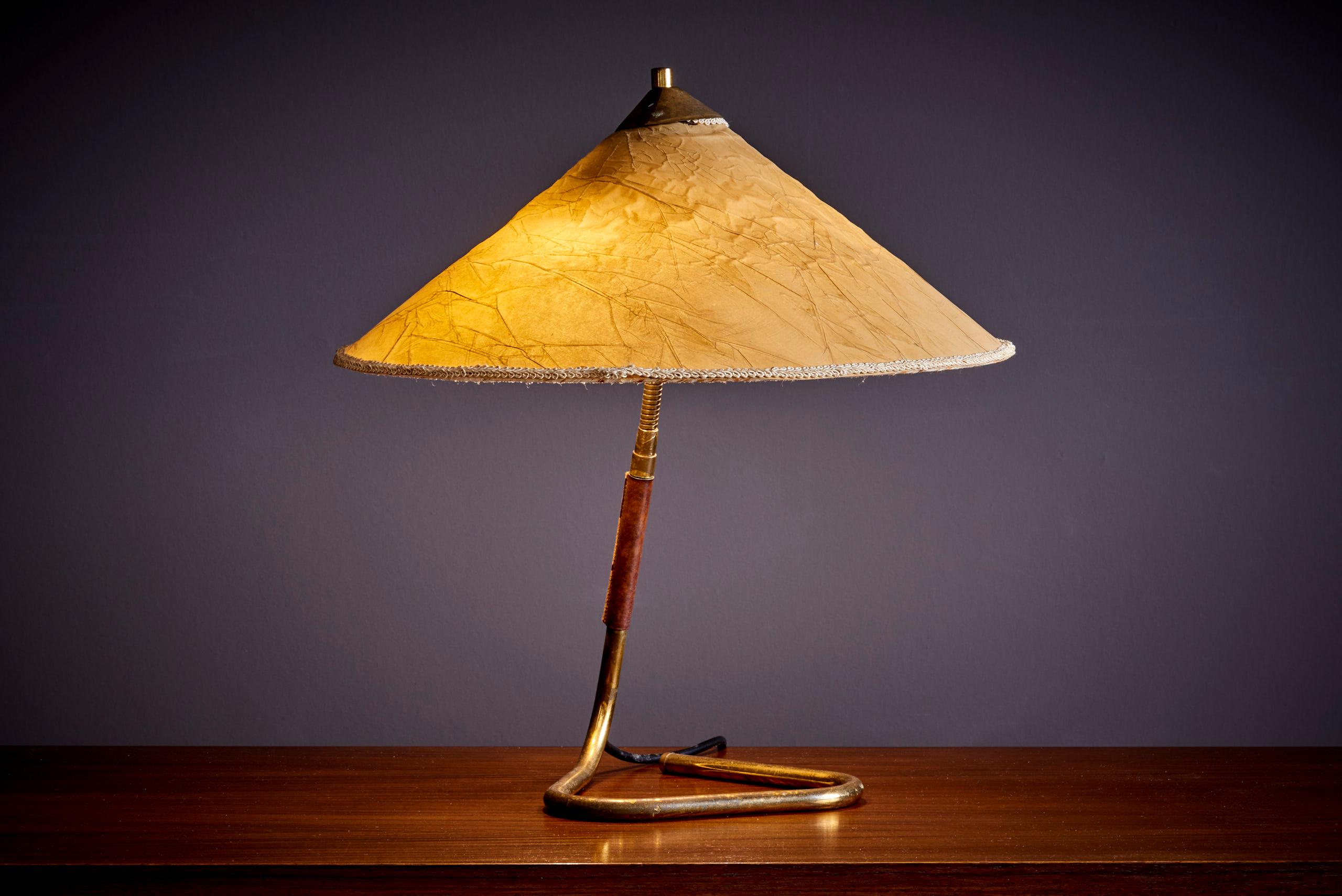 Table Lamp, Austria 1950s. The depth and width given applies to the shade. 