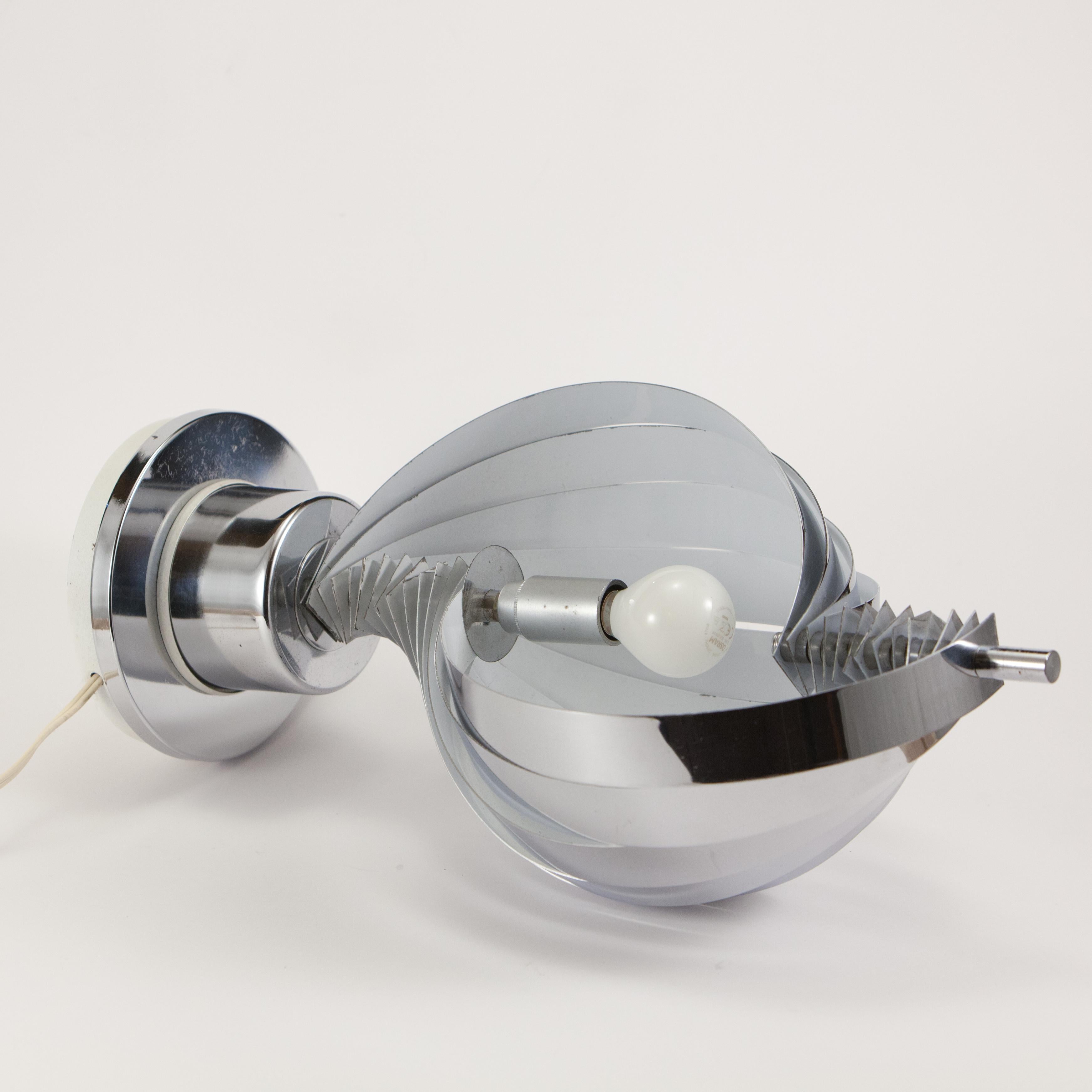 Tischlampe mit spiralförmigen Schienen, 70er-Jahre im Angebot 5