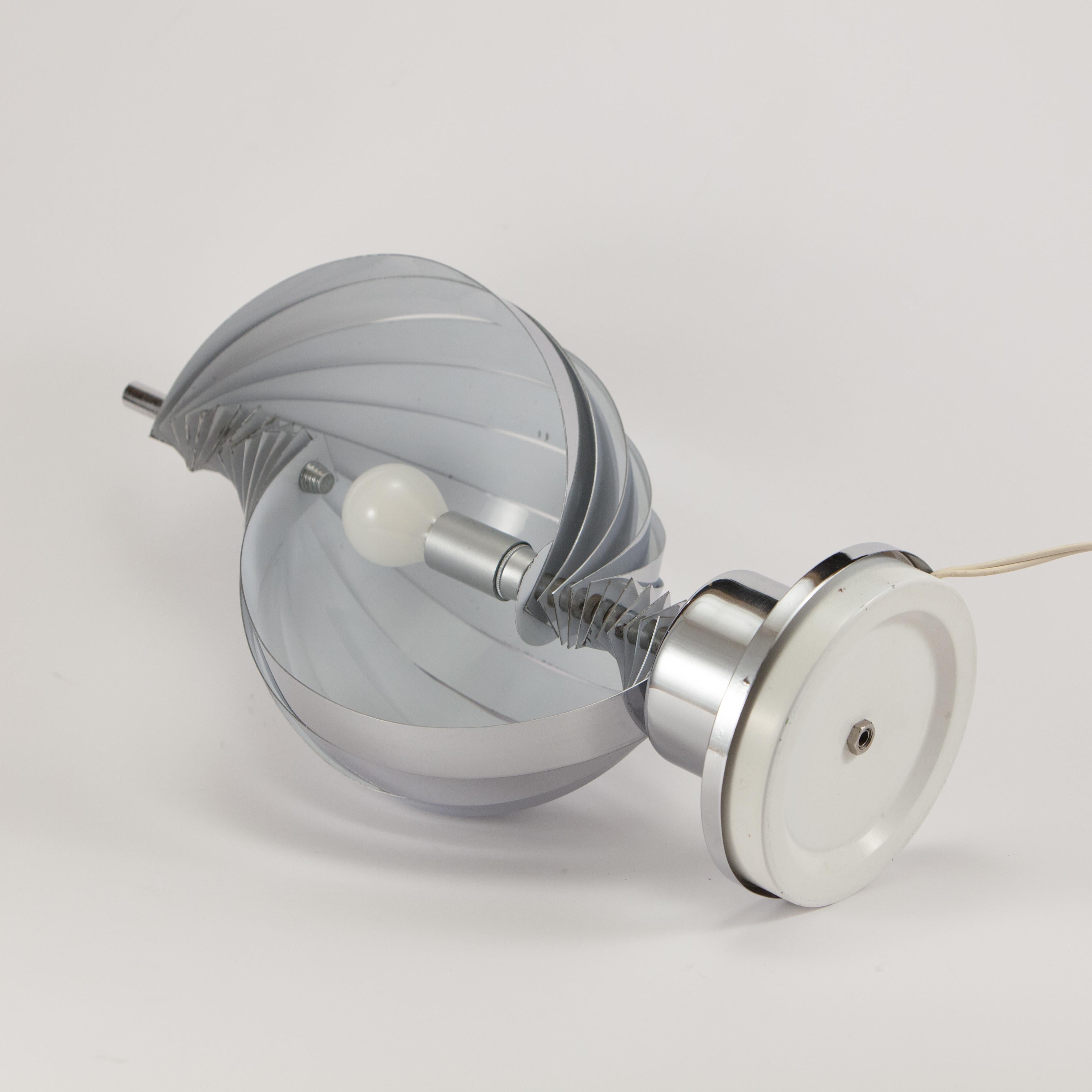 Tischlampe mit spiralförmigen Schienen, 70er-Jahre im Angebot 6