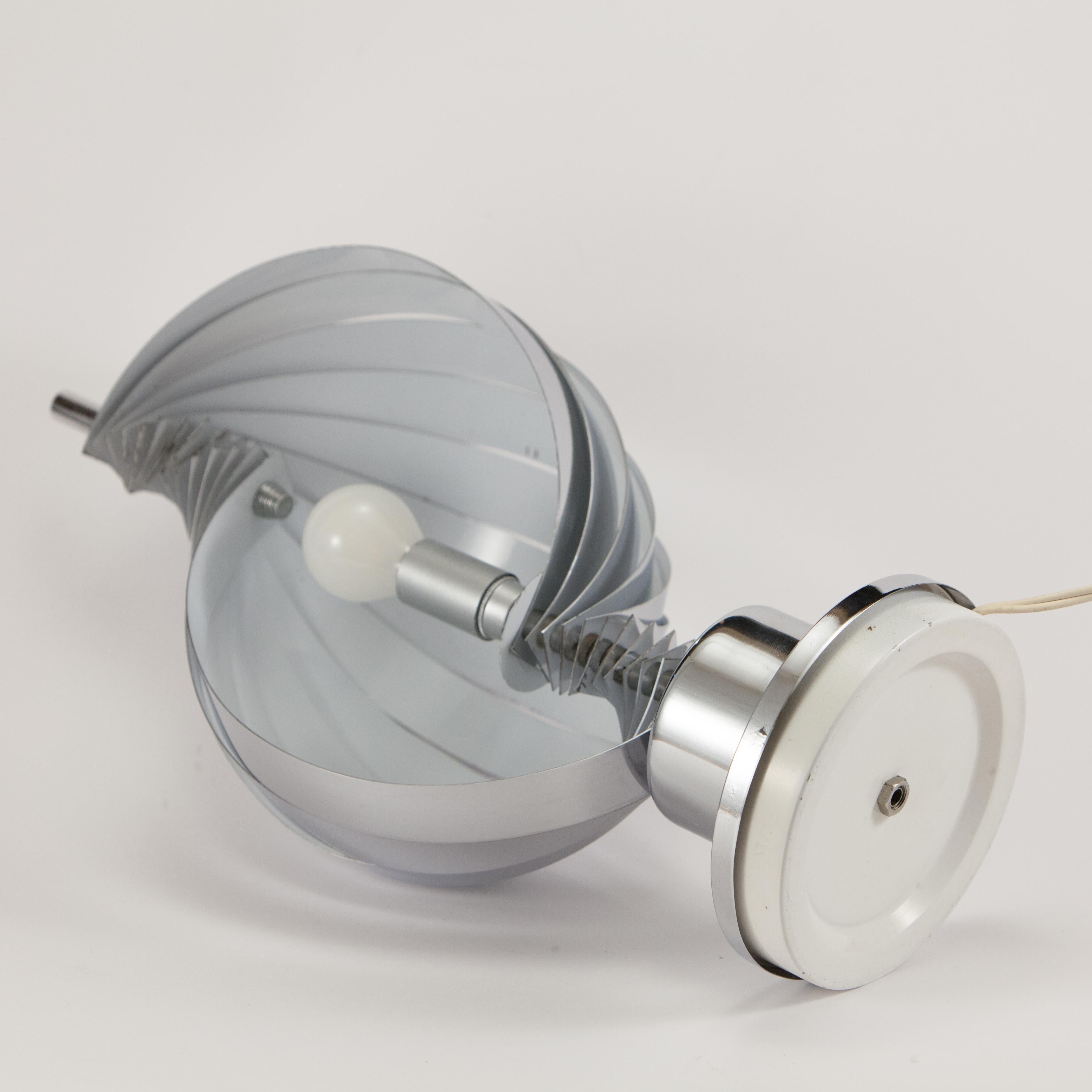 Tischlampe mit spiralförmigen Schienen, 70er-Jahre im Angebot 7