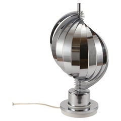 Retro Table Lamp with spiral slats, 70s years