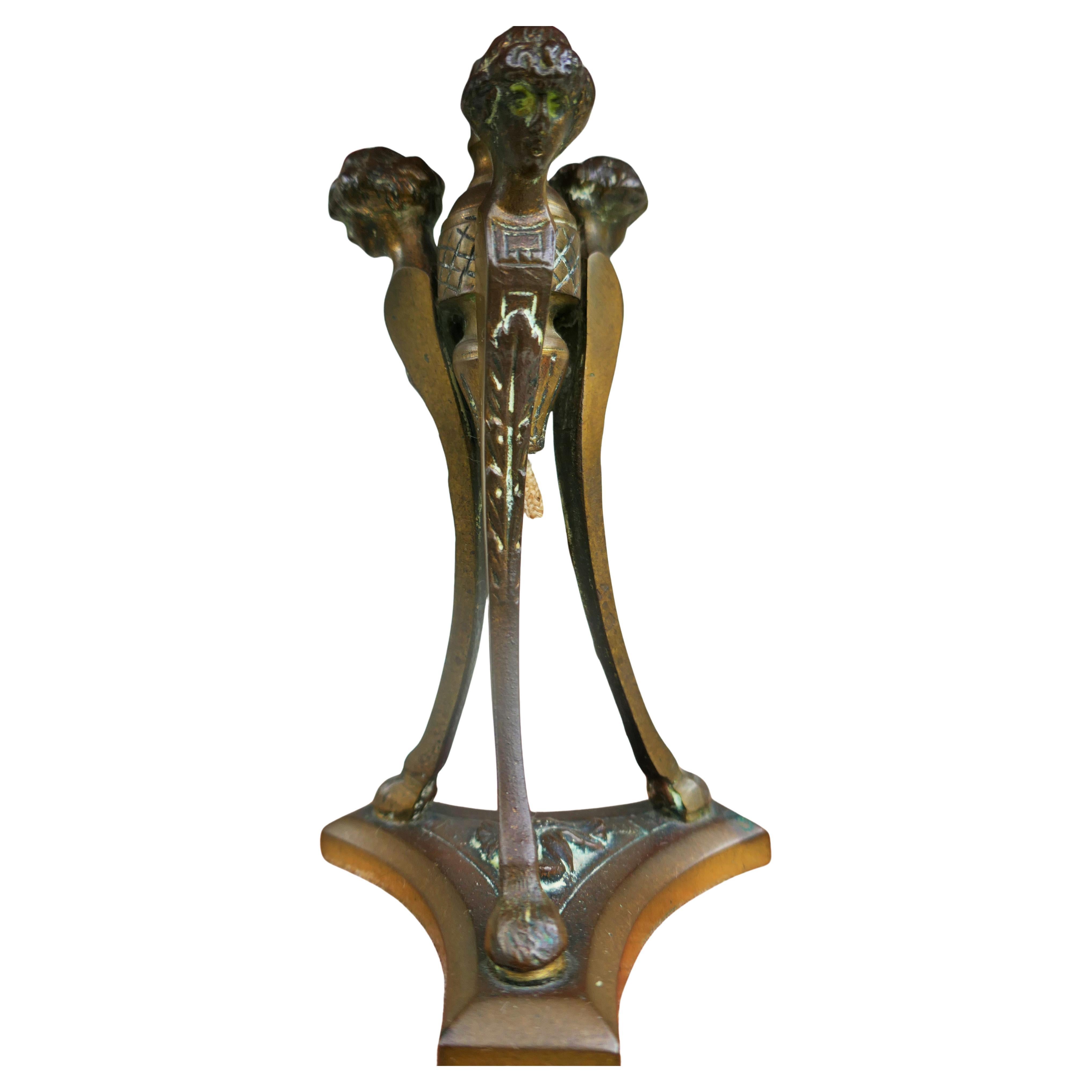 Table lamp with Verona marble base and possible bronze finish In Good Condition For Sale In Lugo, IT