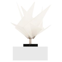 Table Lamp with White Plastic Panels, 1960s Table Lamp with White Plastic Panels, 1960s