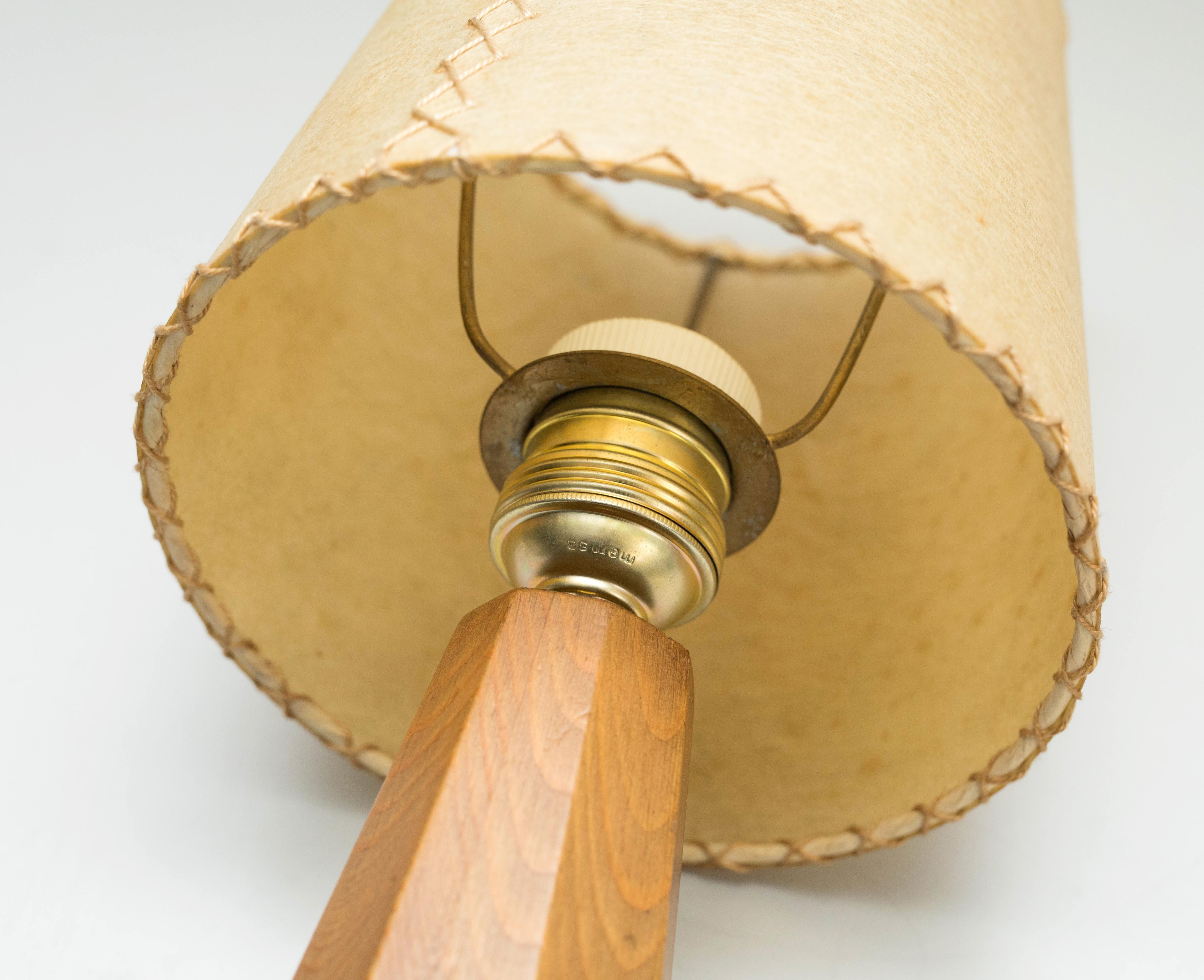 Table Lamp, Wood, circa 1950 For Sale 3