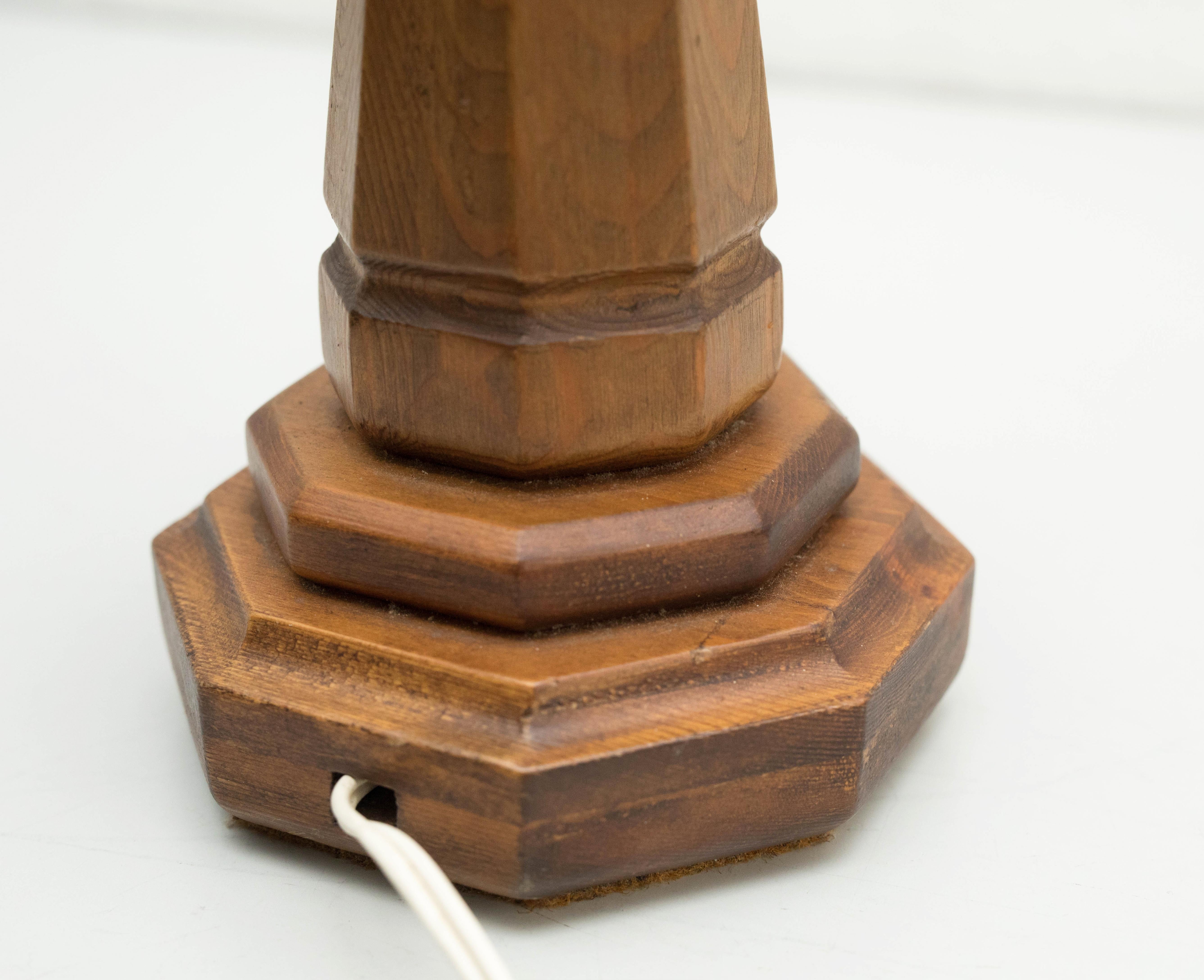 Table Lamp, Wood, circa 1950 For Sale 1
