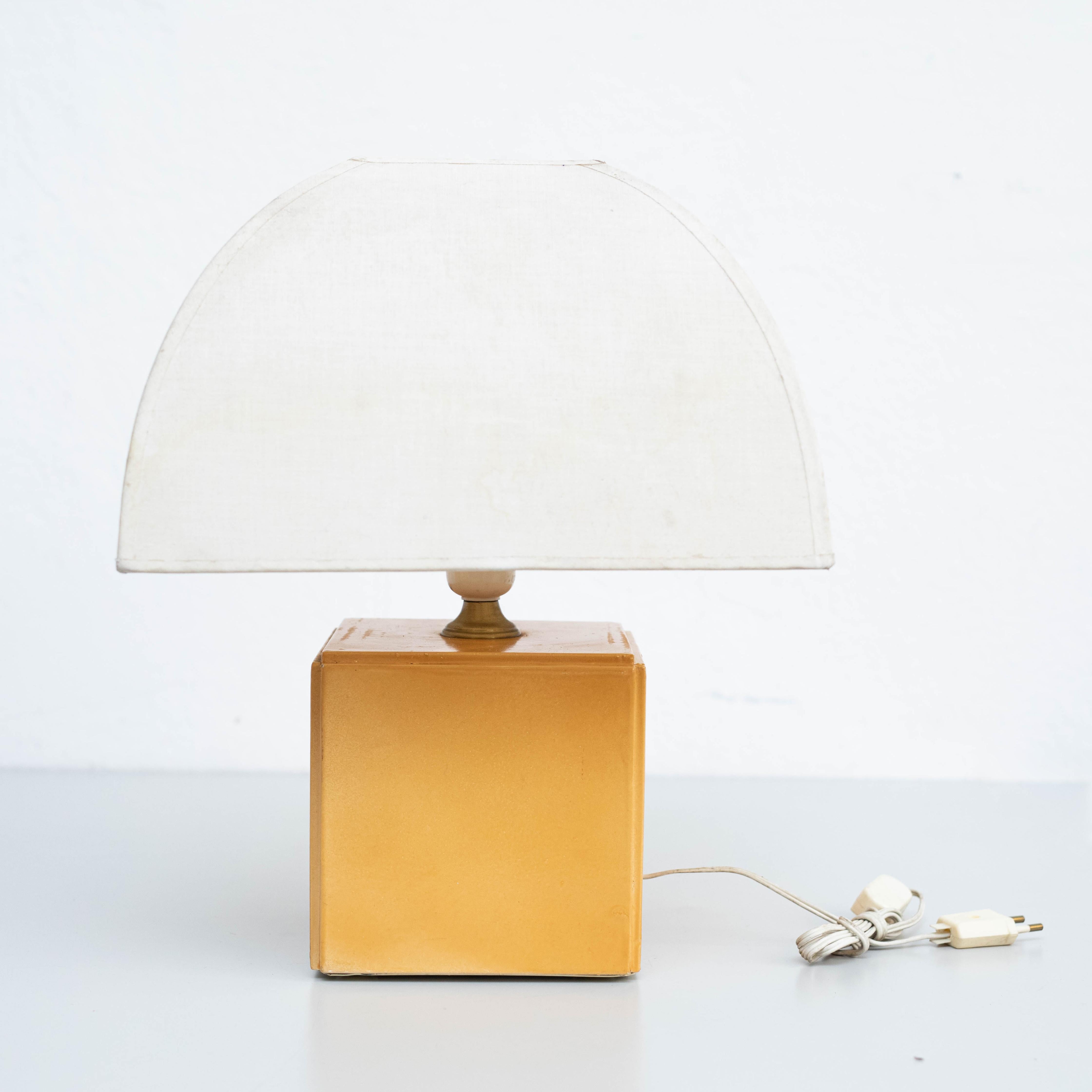 Late 20th Century Table Lamp, Wood, circa 1970  For Sale