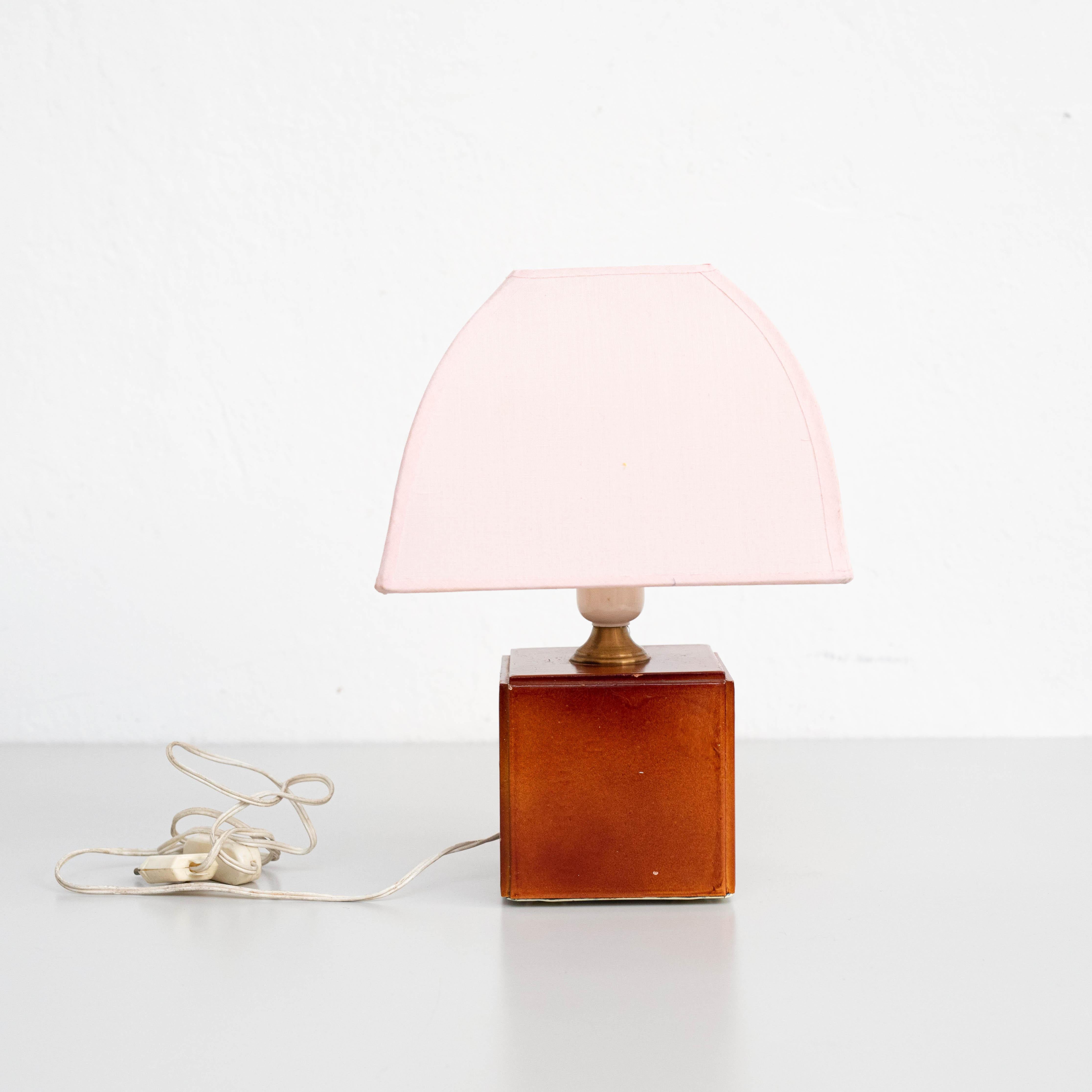 Table Lamp, Wood, circa 1970  For Sale 1