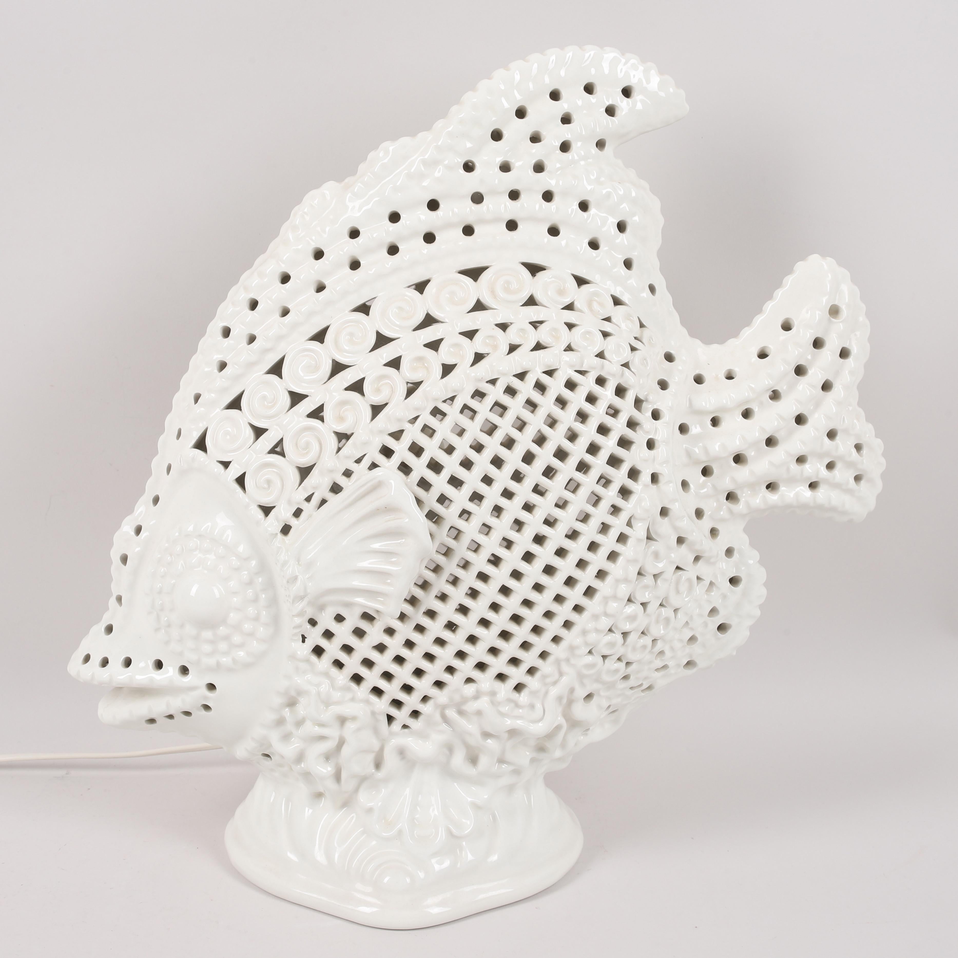 Lampe de table XXL  Fabriqué à la main en céramique Anonymous Italy 1960 Bon état - En vente à Paris, FR