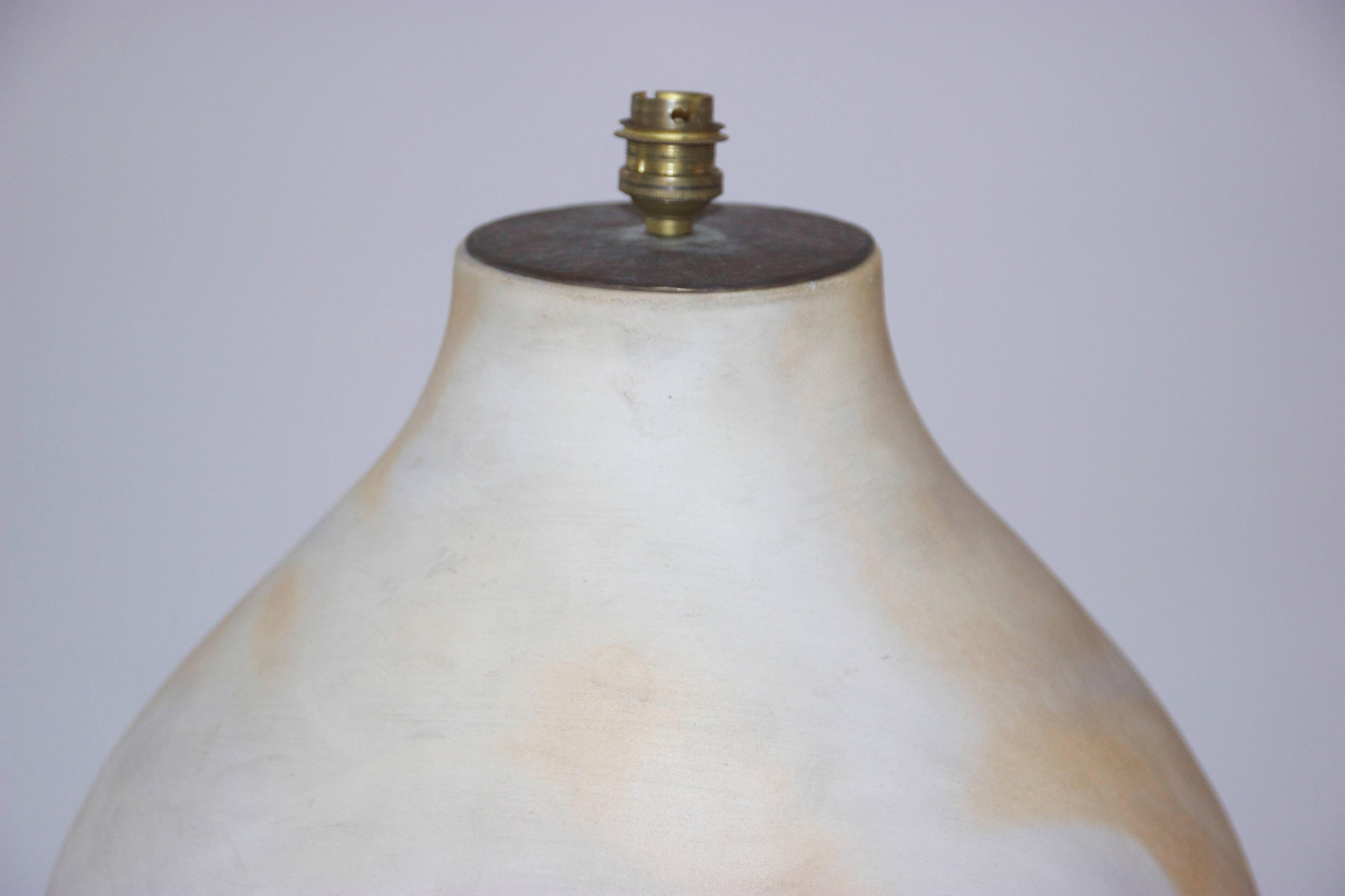 Table Lamp, Vallauris, Ceramic, circa 1970, France In Good Condition For Sale In Nice, Cote d' Azur