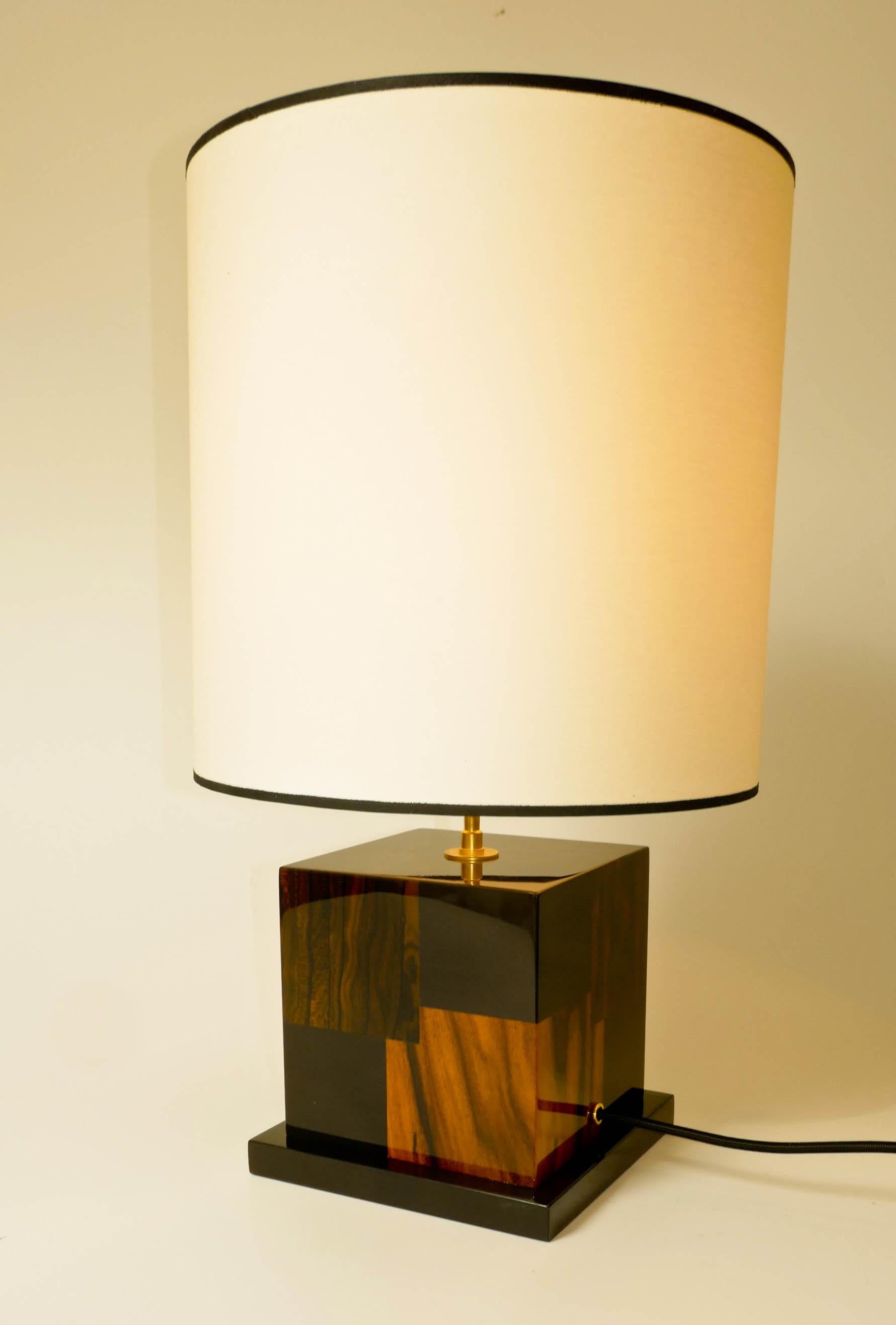 Varnished Table Lamp