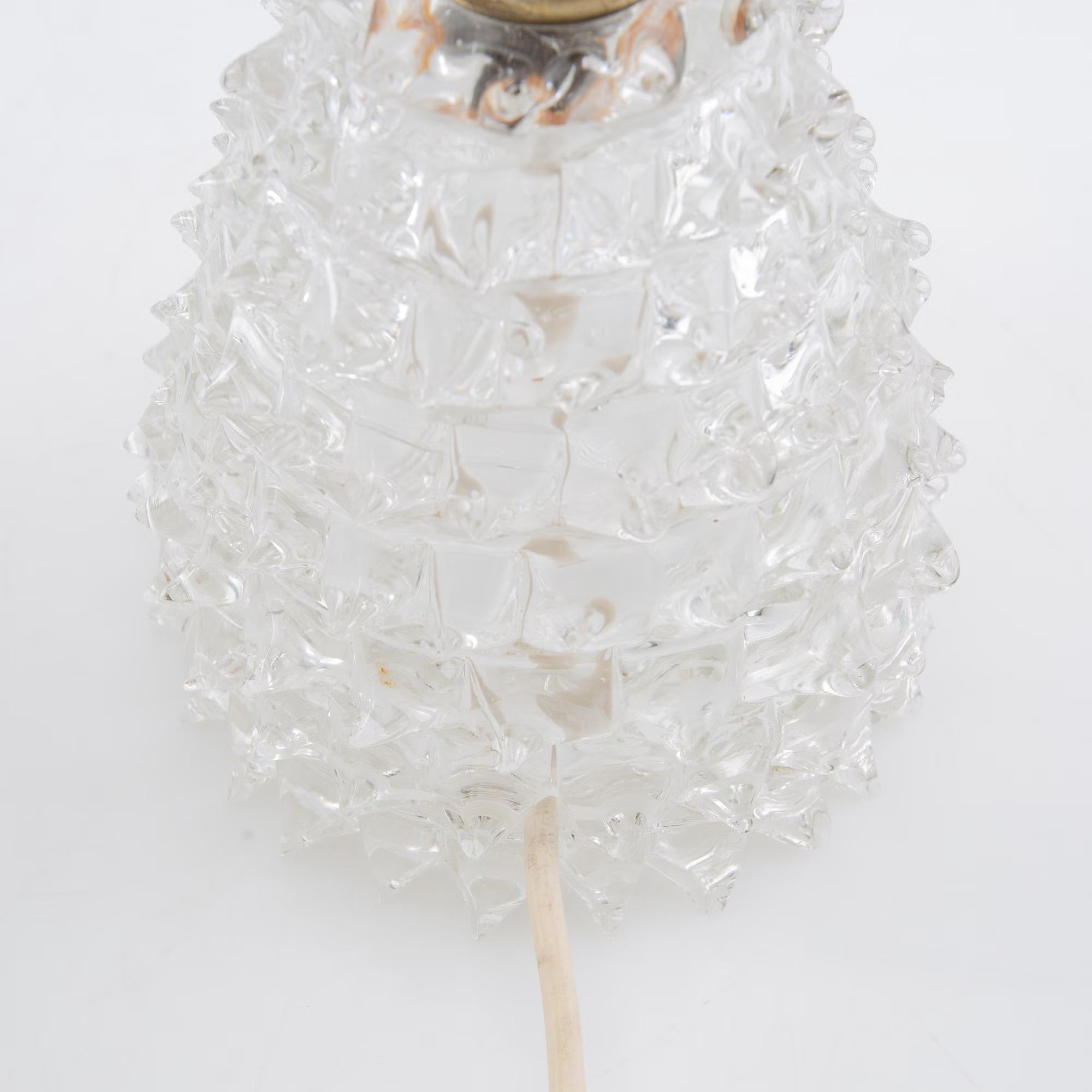 Lámparas de mesa un par de cristal de Murano Italia 1950 Moderno de mediados de siglo en venta