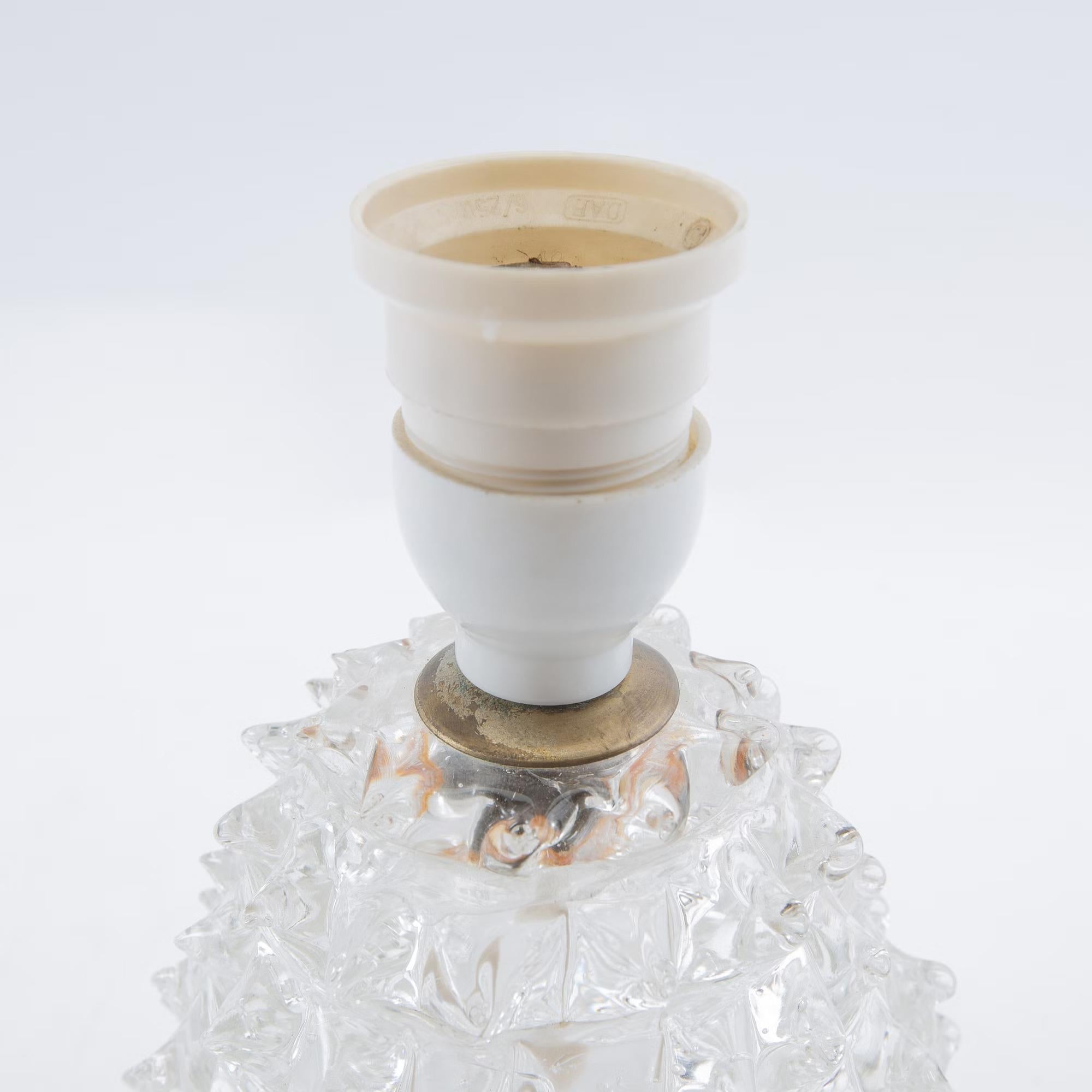 Lámparas de mesa un par de cristal de Murano Italia 1950 siglo XX en venta